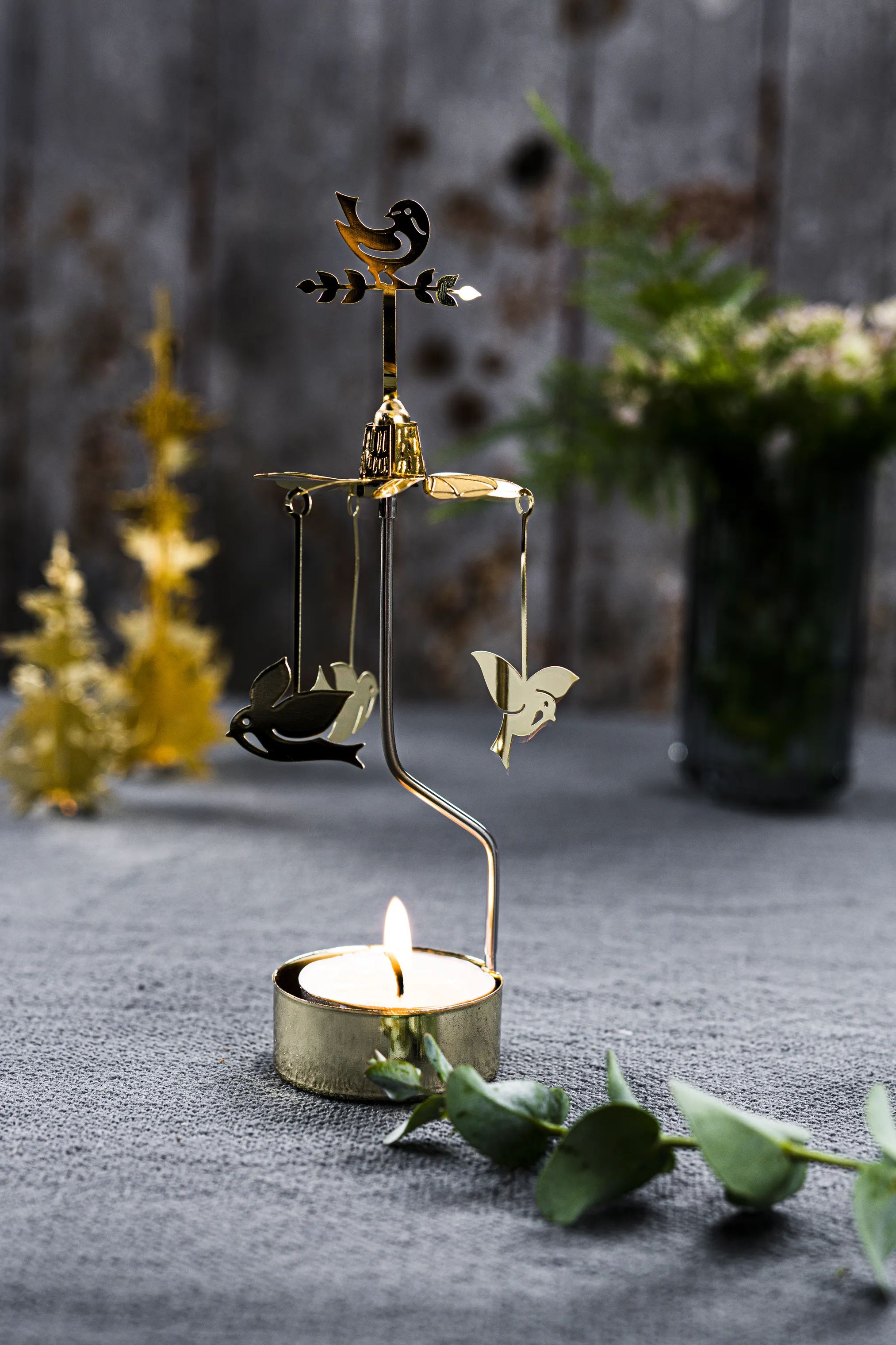 Jette Frölich Design Jule- og adventsstager Lysspil i Guld, 2