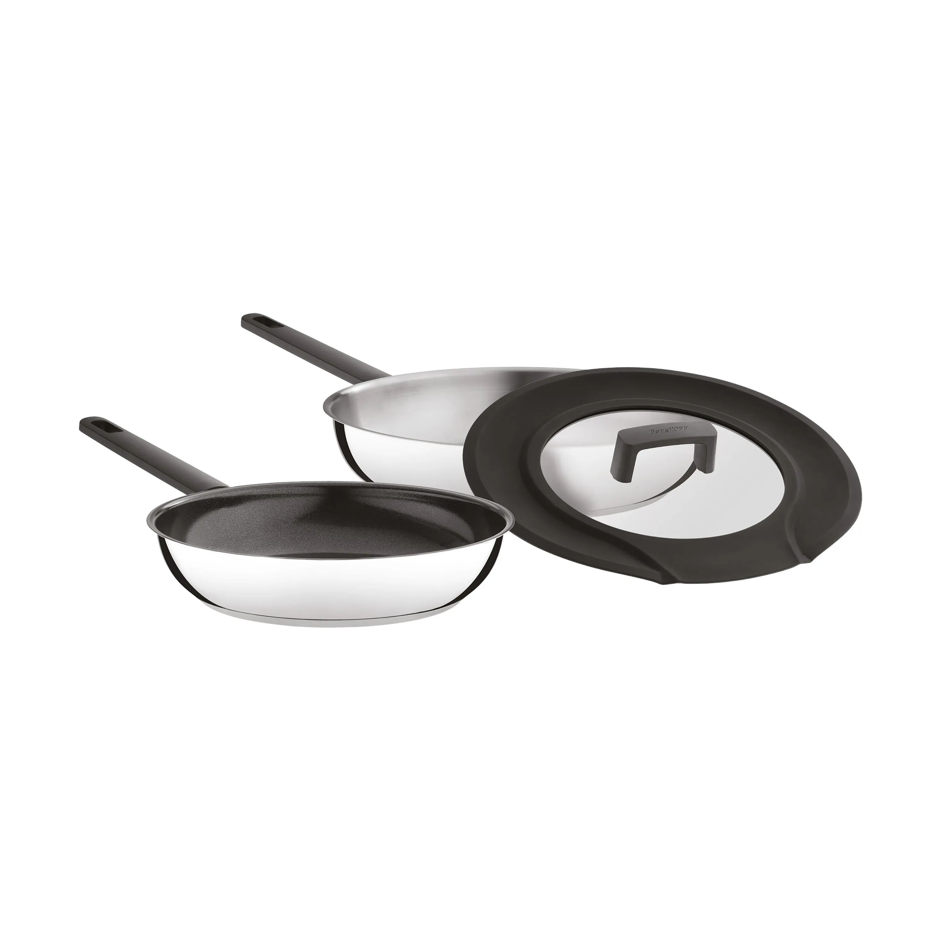 BergHOFF Stegepander Uqonic Downdraft Gryde- og pandesæt - 3 dele i Grå, 4