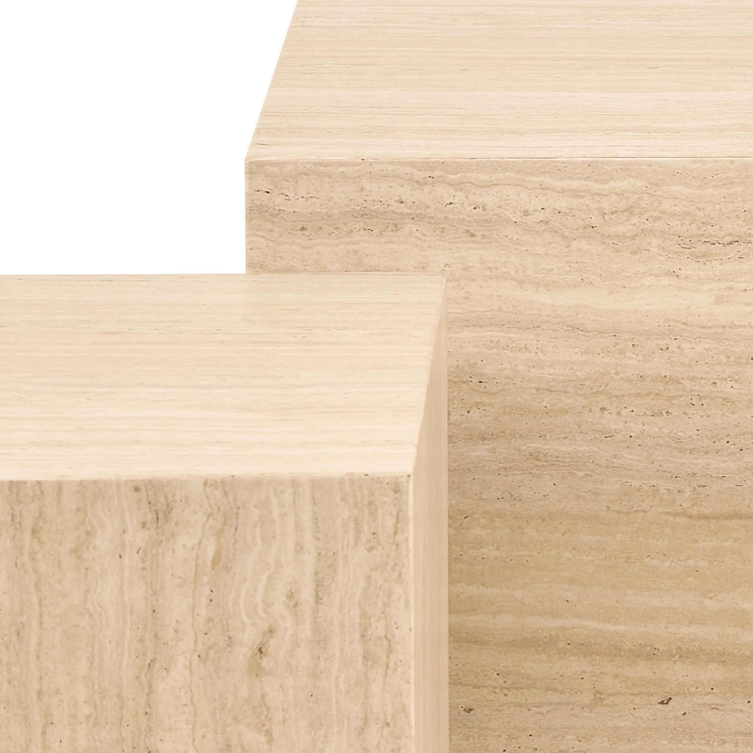 CASA Living Sofaborde Dice Sofabord - 2 stk i Beige, 4