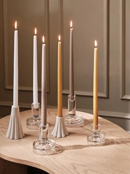 Broste Copenhagen Kronelysestage Petra Lysestage i Klar, 10 cm, 3