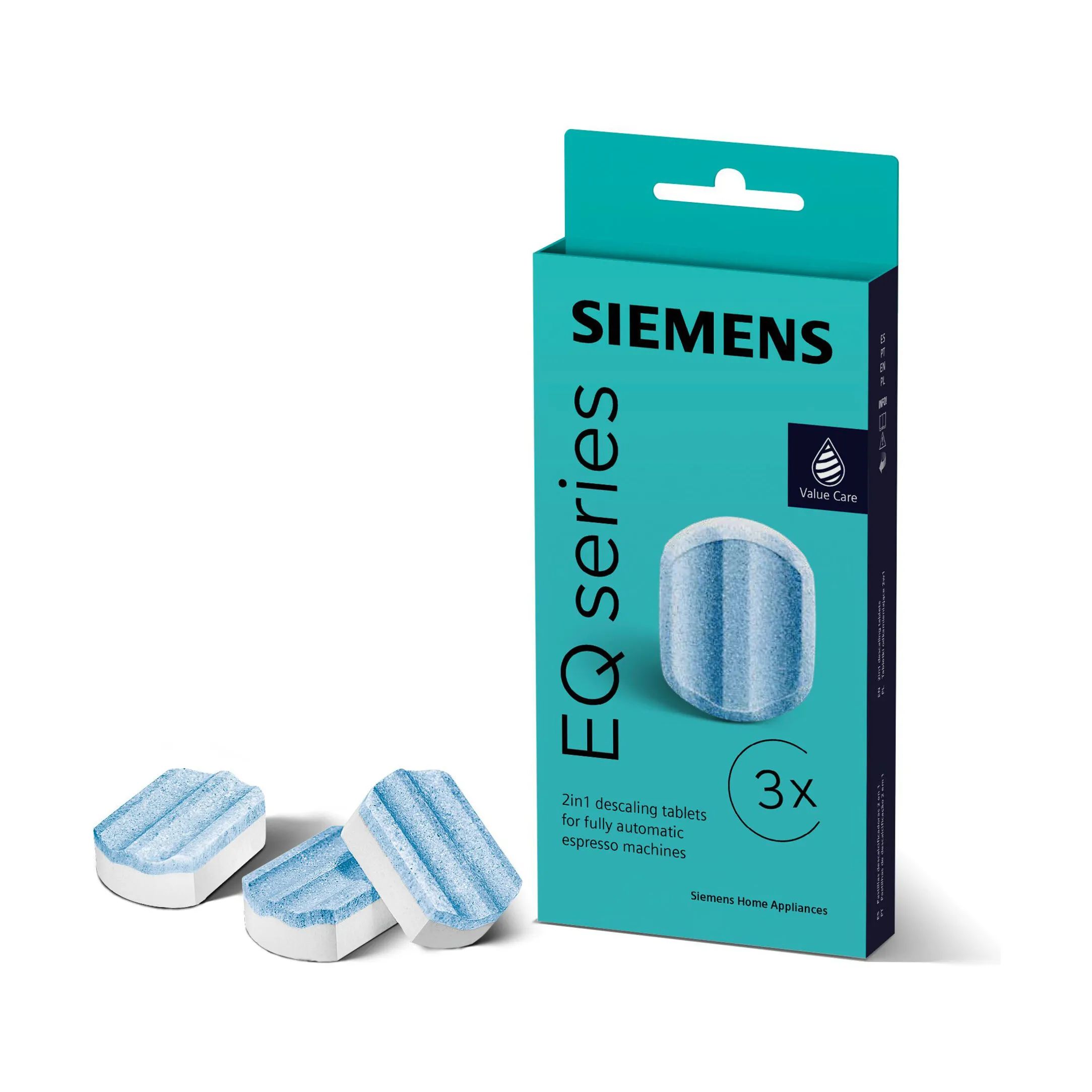 Siemens Tilbehør til kaffemaskiner EQ Afkalkningstabletter - 3 stk. i Hvid, 4