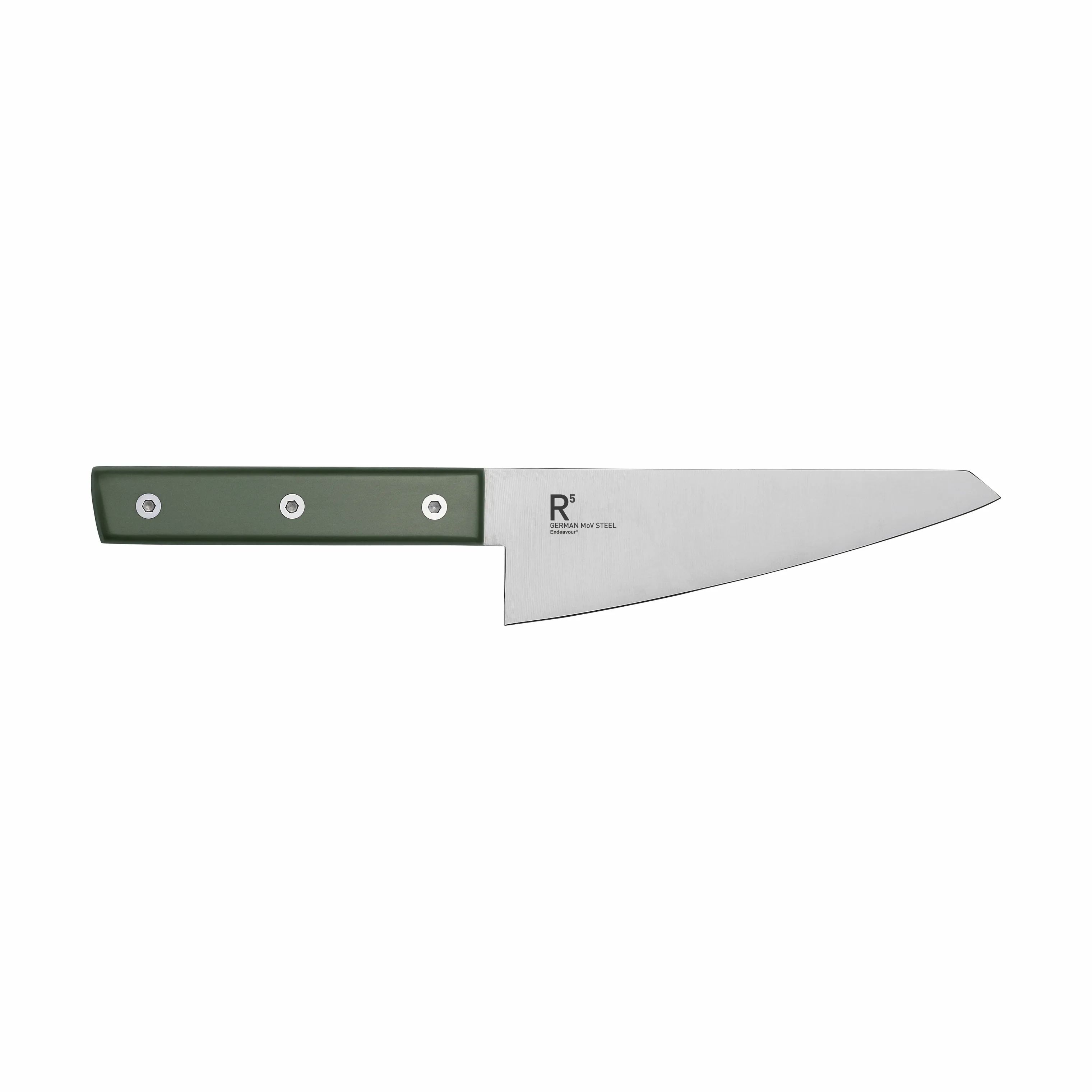 Endeavour Kokkeknive Resolution R5 Honesuki Kniv i Grøn, 1