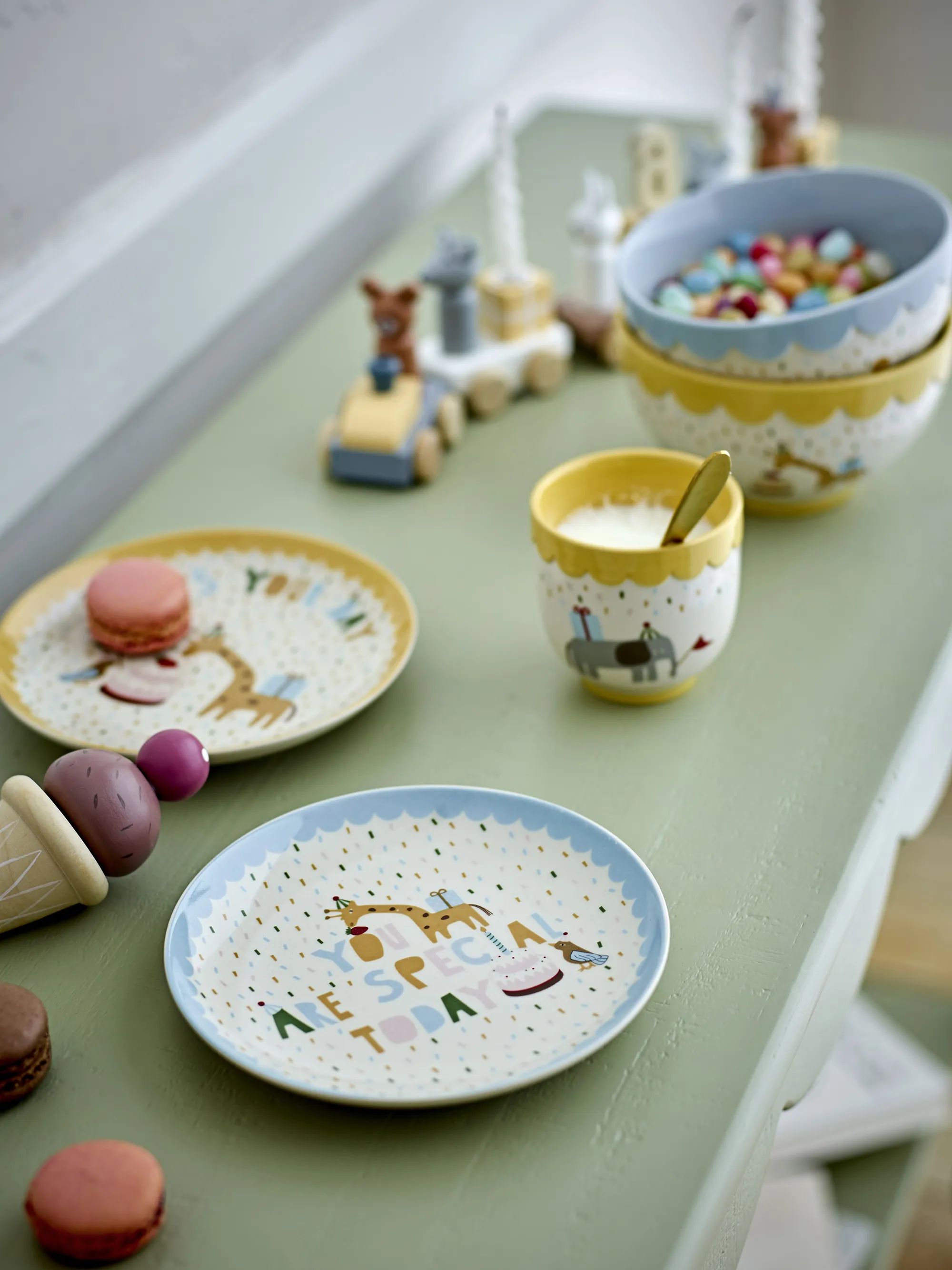 Bloomingville Mini Børneskåle Celebrate Skål i Blue, 3