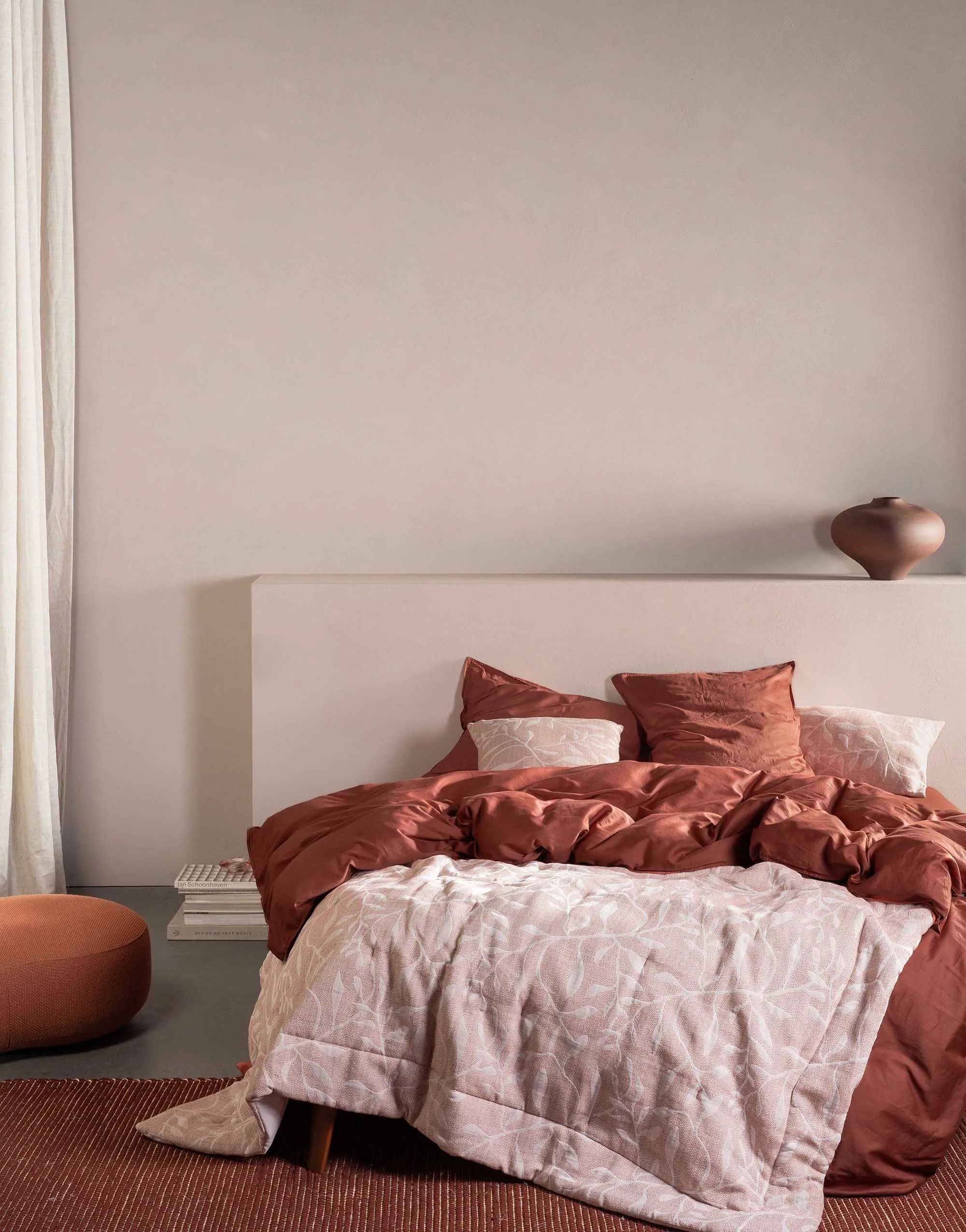 Essenza Sengetæpper Willow Sengetæppe i Mocha mousse, B220 x L265 cm, 2