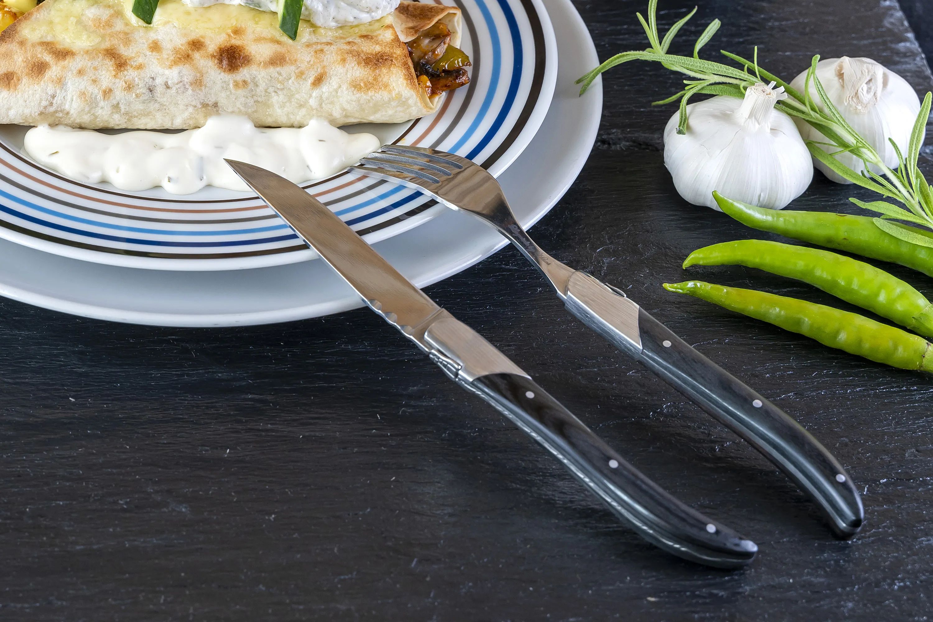 Laguiole By Hâws
 Steakgafler Laguiole by Hâws Gaffel - 6 stk. i Ibenholt, 5