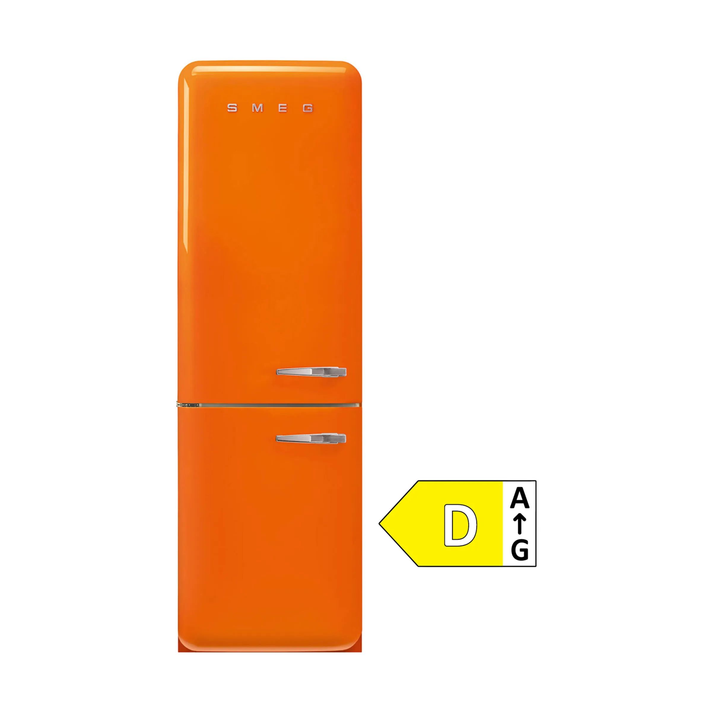Smeg Køleskabe 50's Style Kølefryseskab i Orange, 1