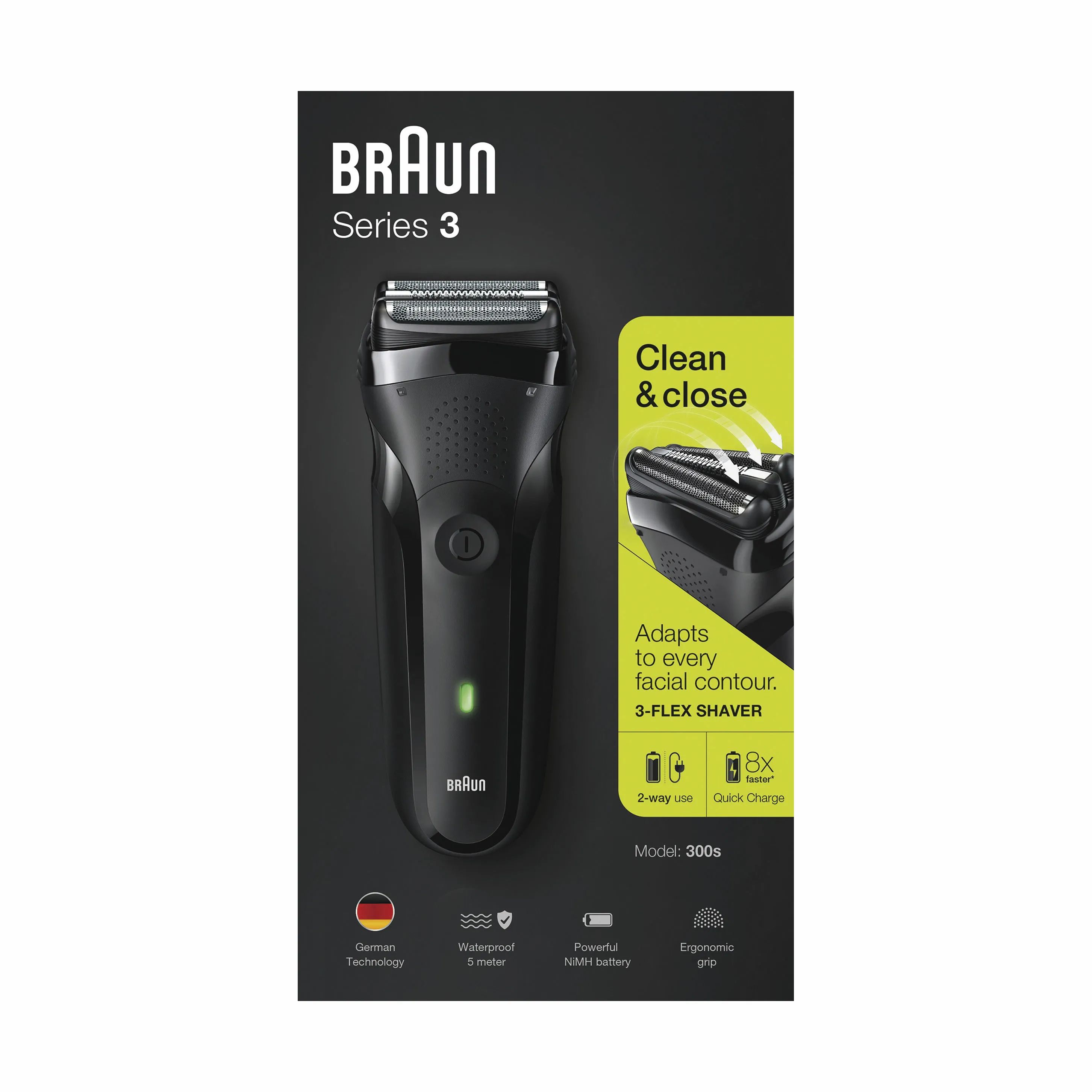 Braun Barbermaskiner Serie 3 Barbermaskine i Sort, 4