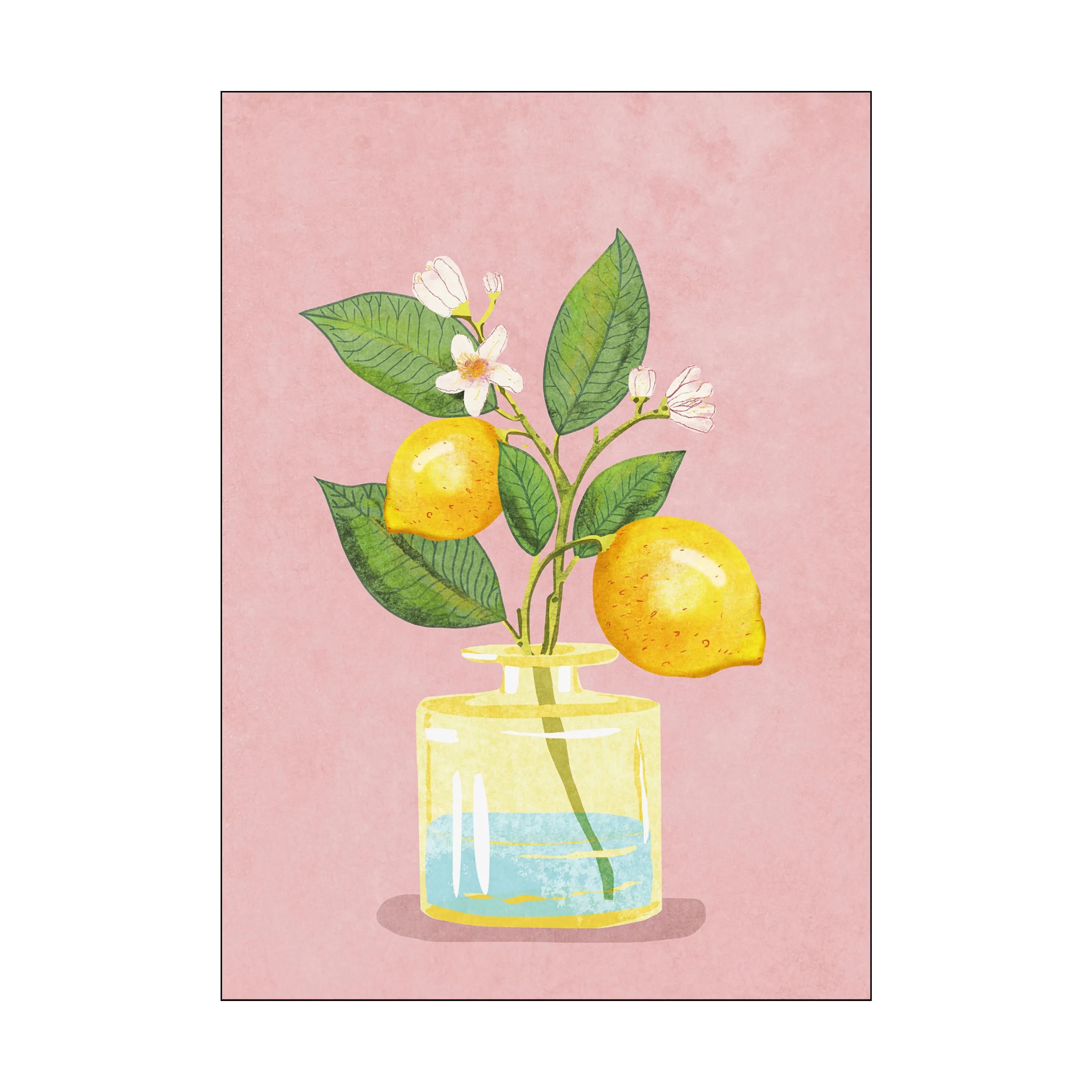 Poster&Frame Plakater Rosana Laiz Blursbyai Plakat - Lemons i Multifarvet, 1