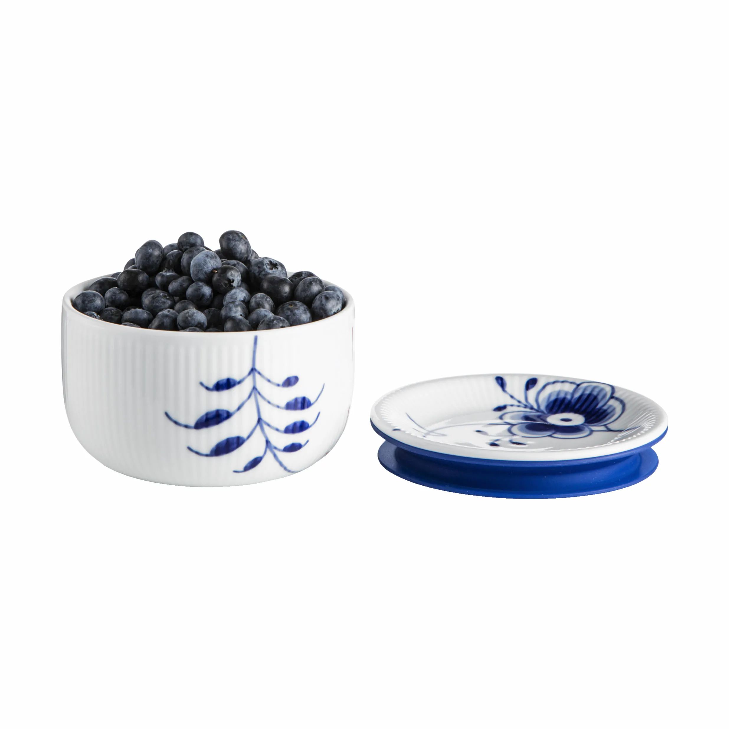 Royal Copenhagen Krukker med låg Blå Mega Riflet Krukke i 33 cl, 4