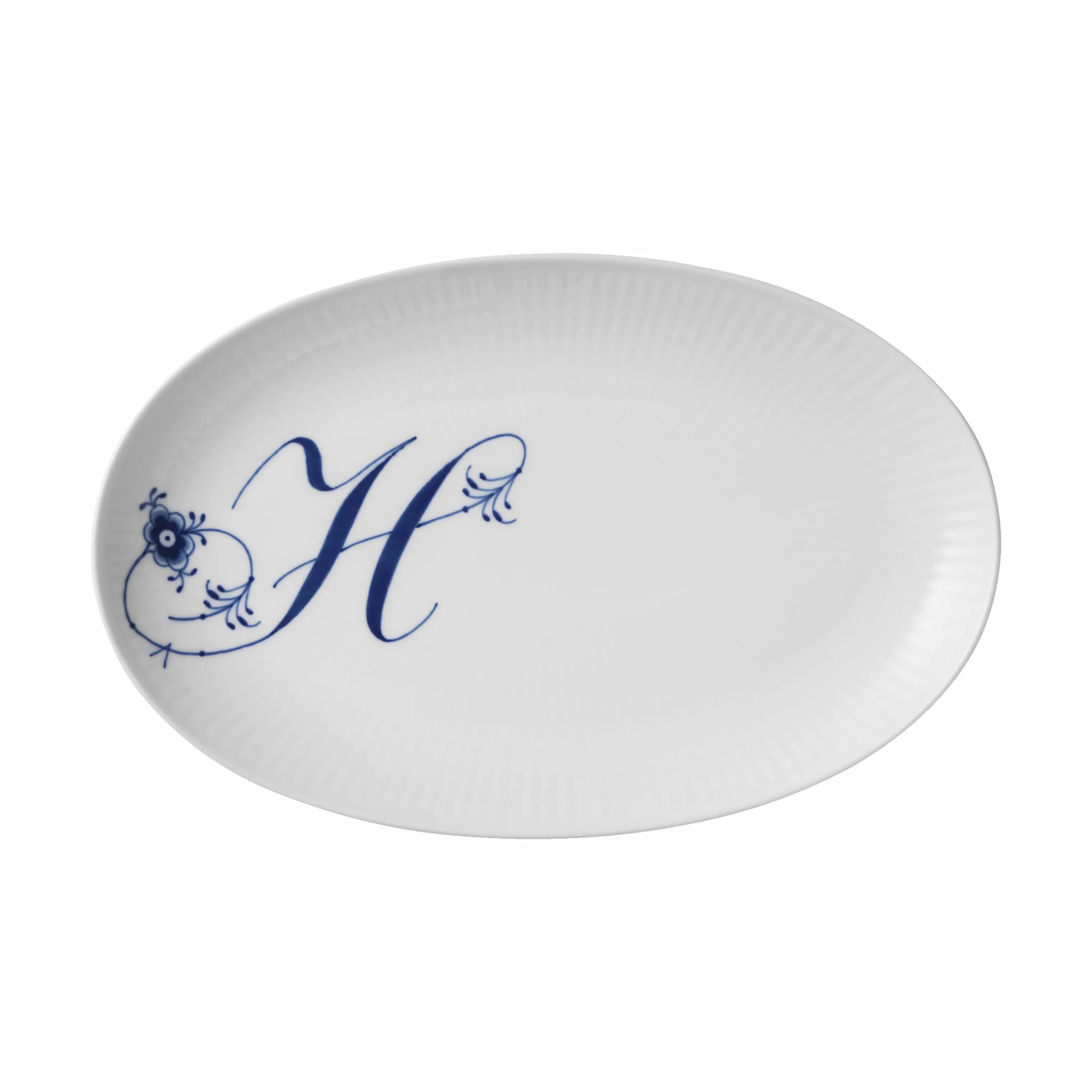 Royal Copenhagen Frokosttallerkener Alfabet kollektion Tallerken - H i H tallerken, 1
