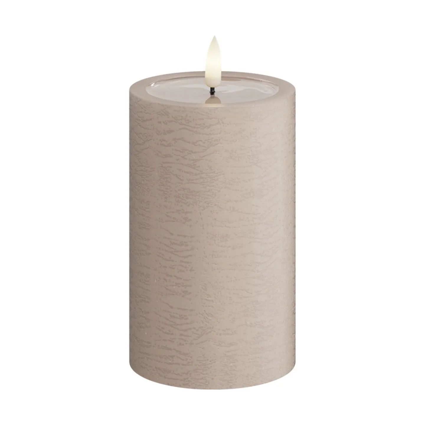 Deluxe Homeart LED-lys Unique LED Bloklys i Rose, H12,5 x Ø7,5 cm, 1