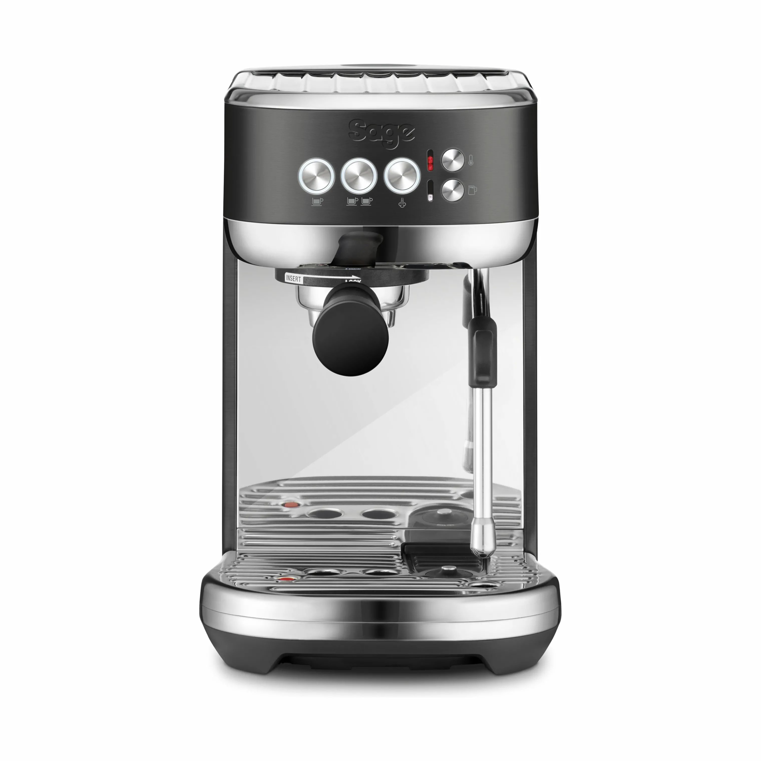 Sage Espressomaskiner The Bambino Plus Espressomaskine i Black Steel, 1
