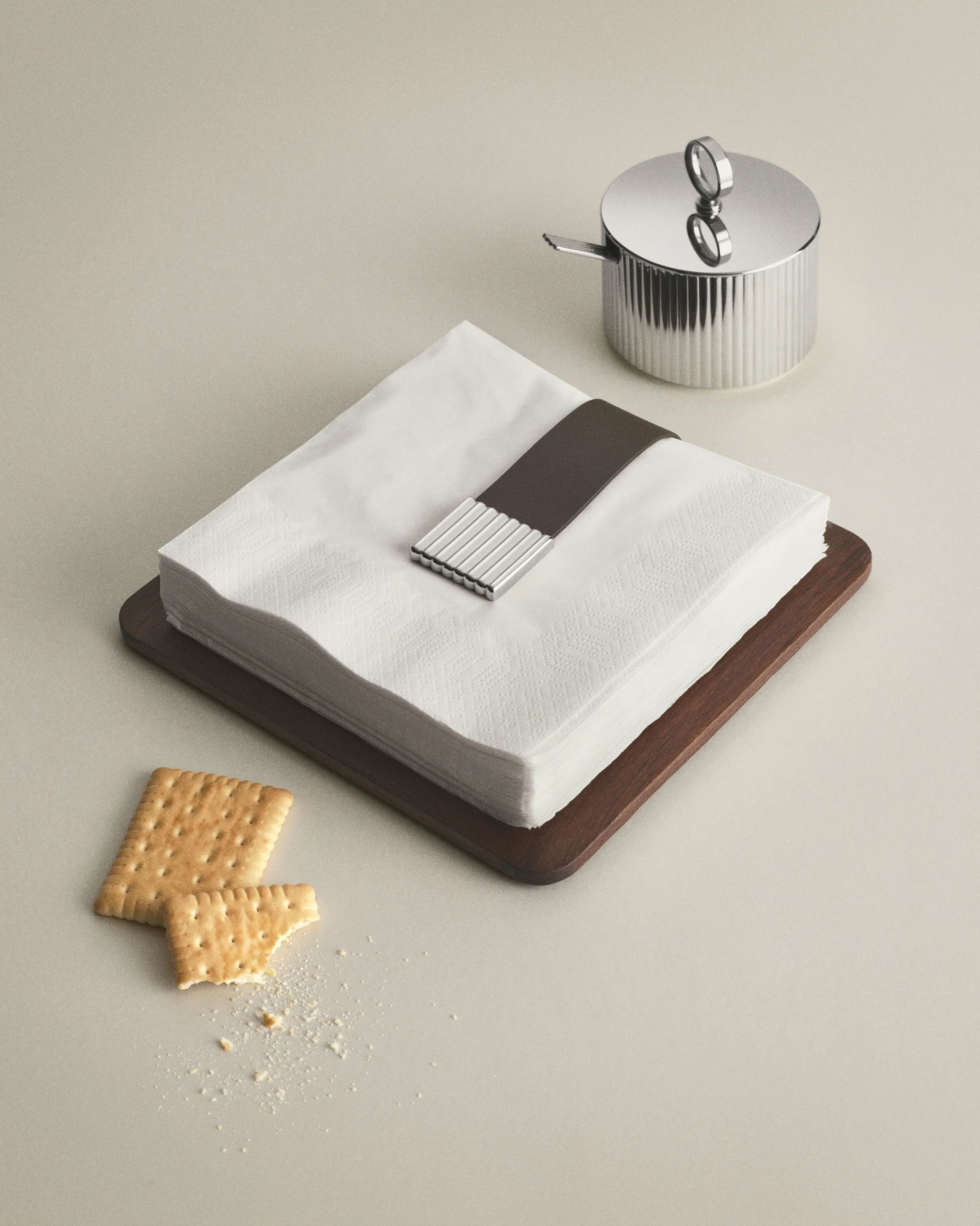Georg Jensen Servietringe og -holdere Bernadotte Servietholder i Brun, 2