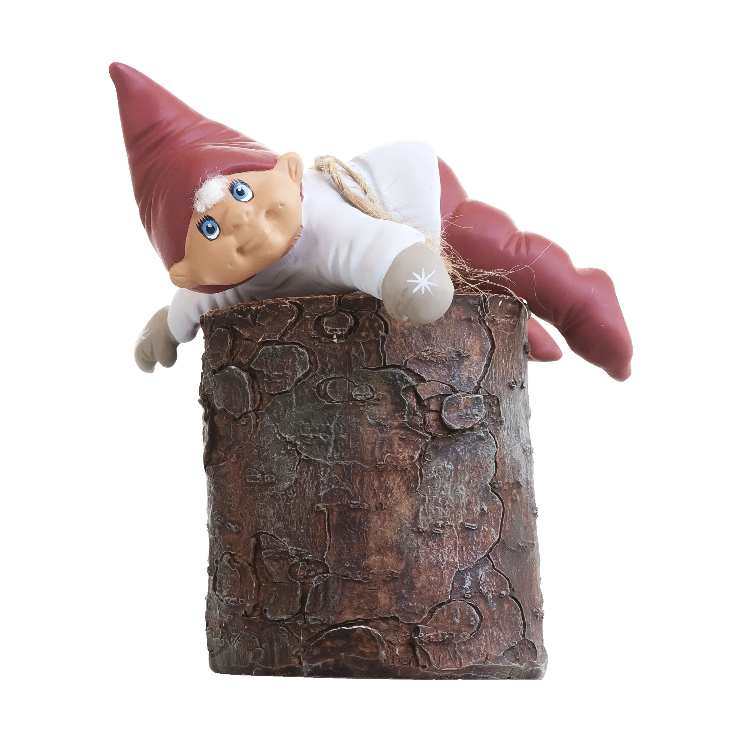 Klarborg Nisser Nisse - Gunnar på træstub i 12 cm, 1