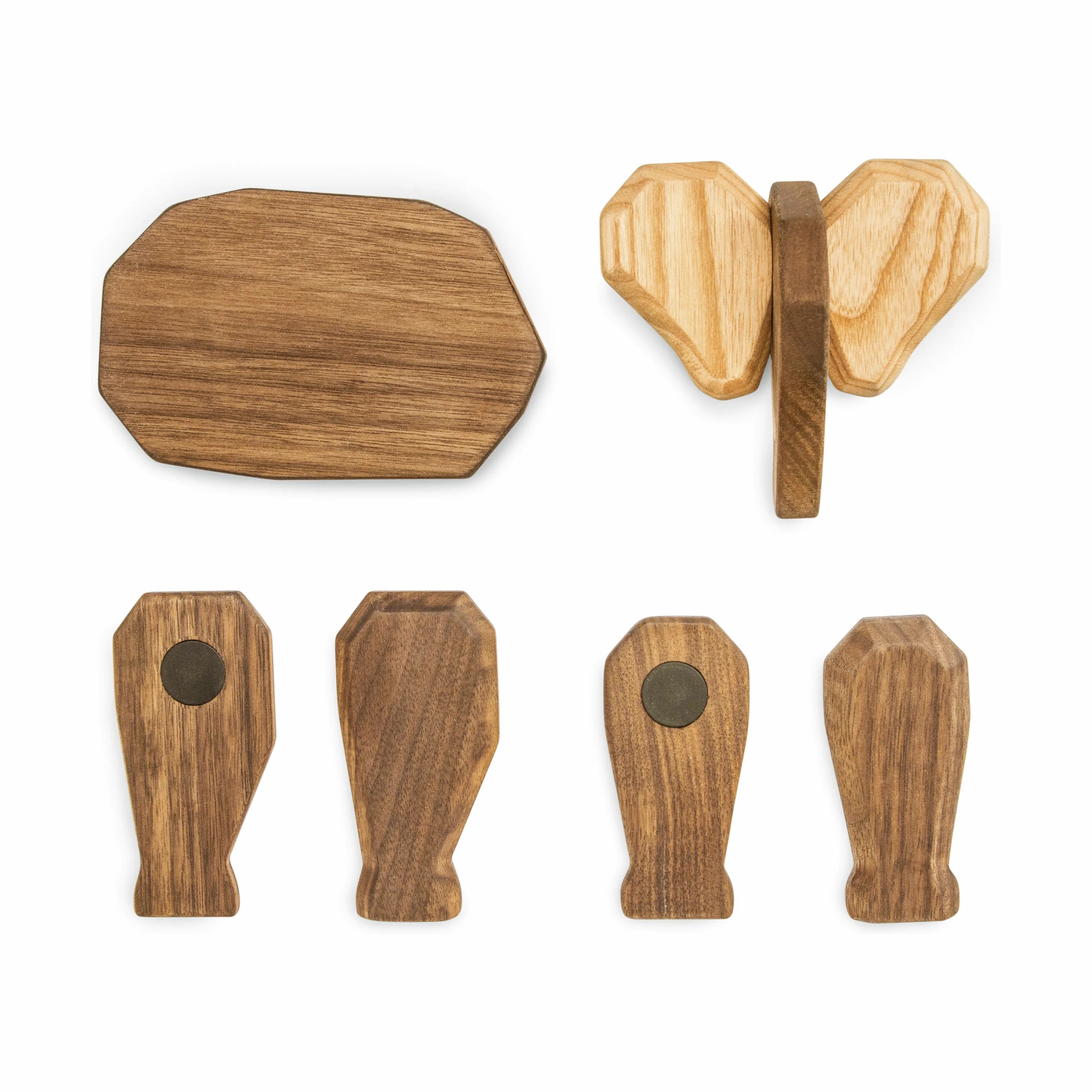 FableWood Dyrefigurer Far-elefant i 17 cm, 4