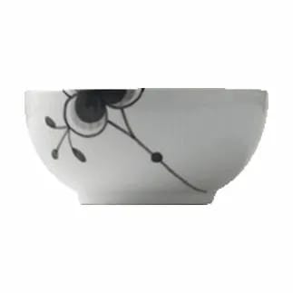 Royal Copenhagen Skåle Sort Mega Riflet Skål i Sort/hvid, 13 cm, 4