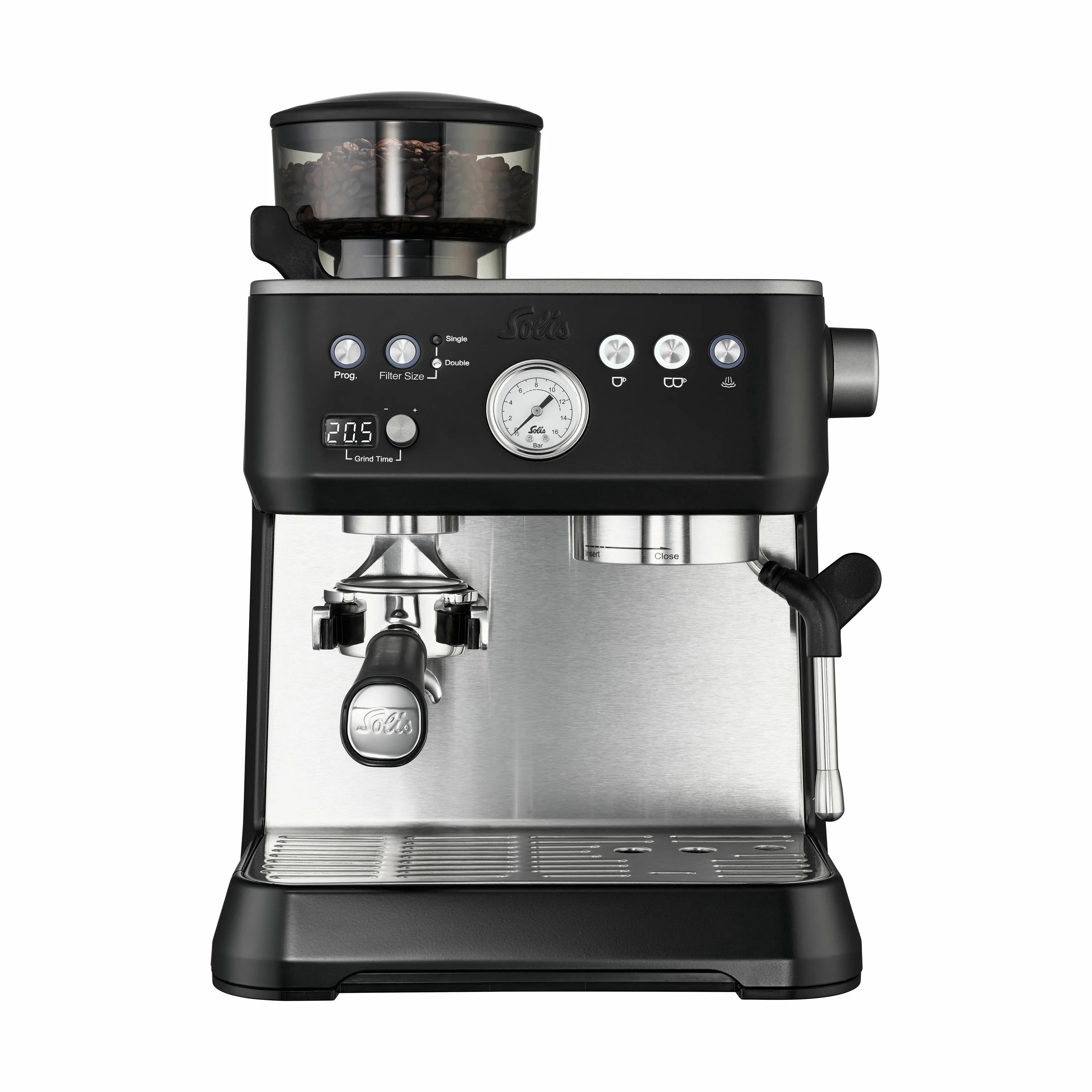 Solis Espressomaskiner Grind & Infuse Espressomaskine i Sort, 1