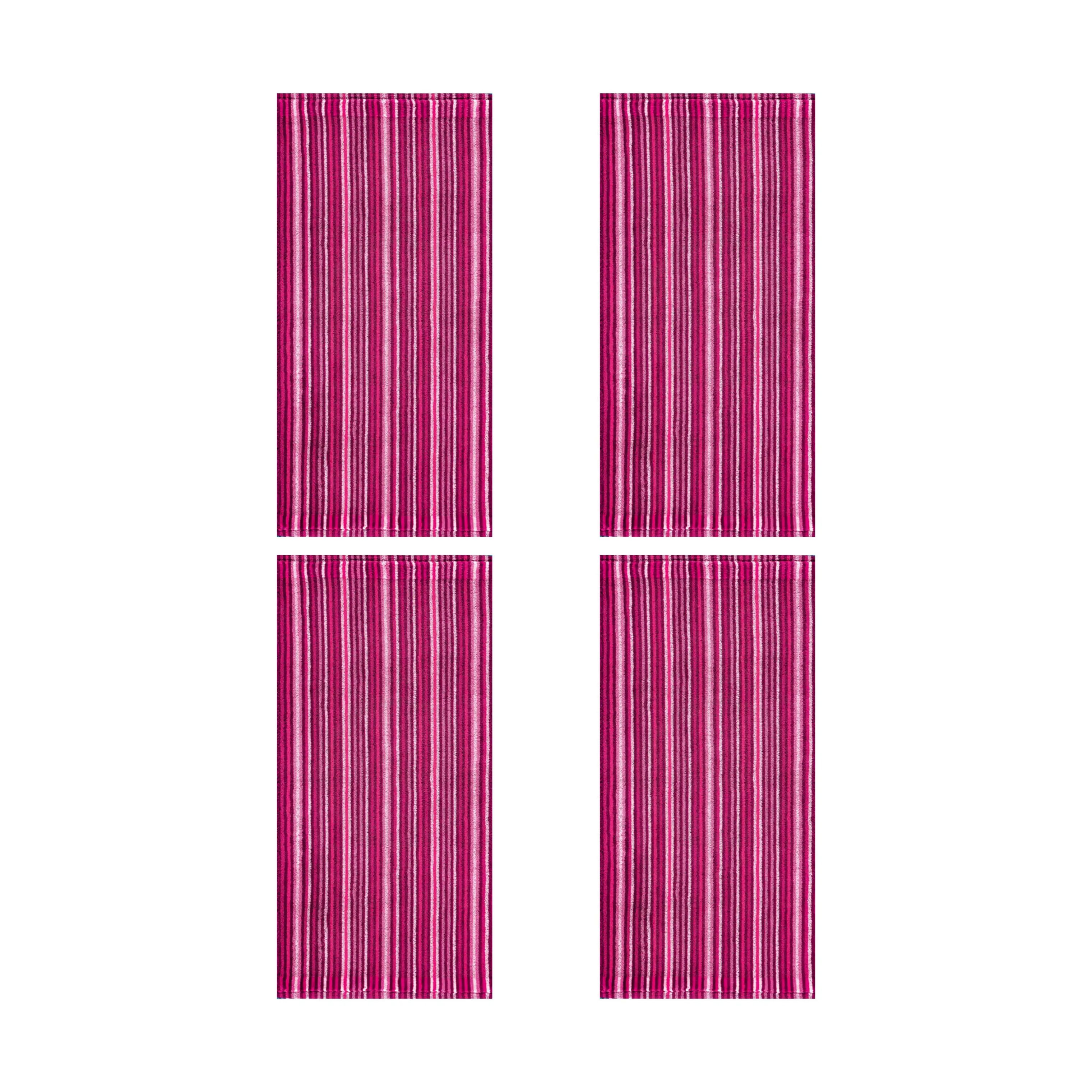 Egeria Håndklæder Stripes Håndklæde - 4 stk. i Cassis, 1
