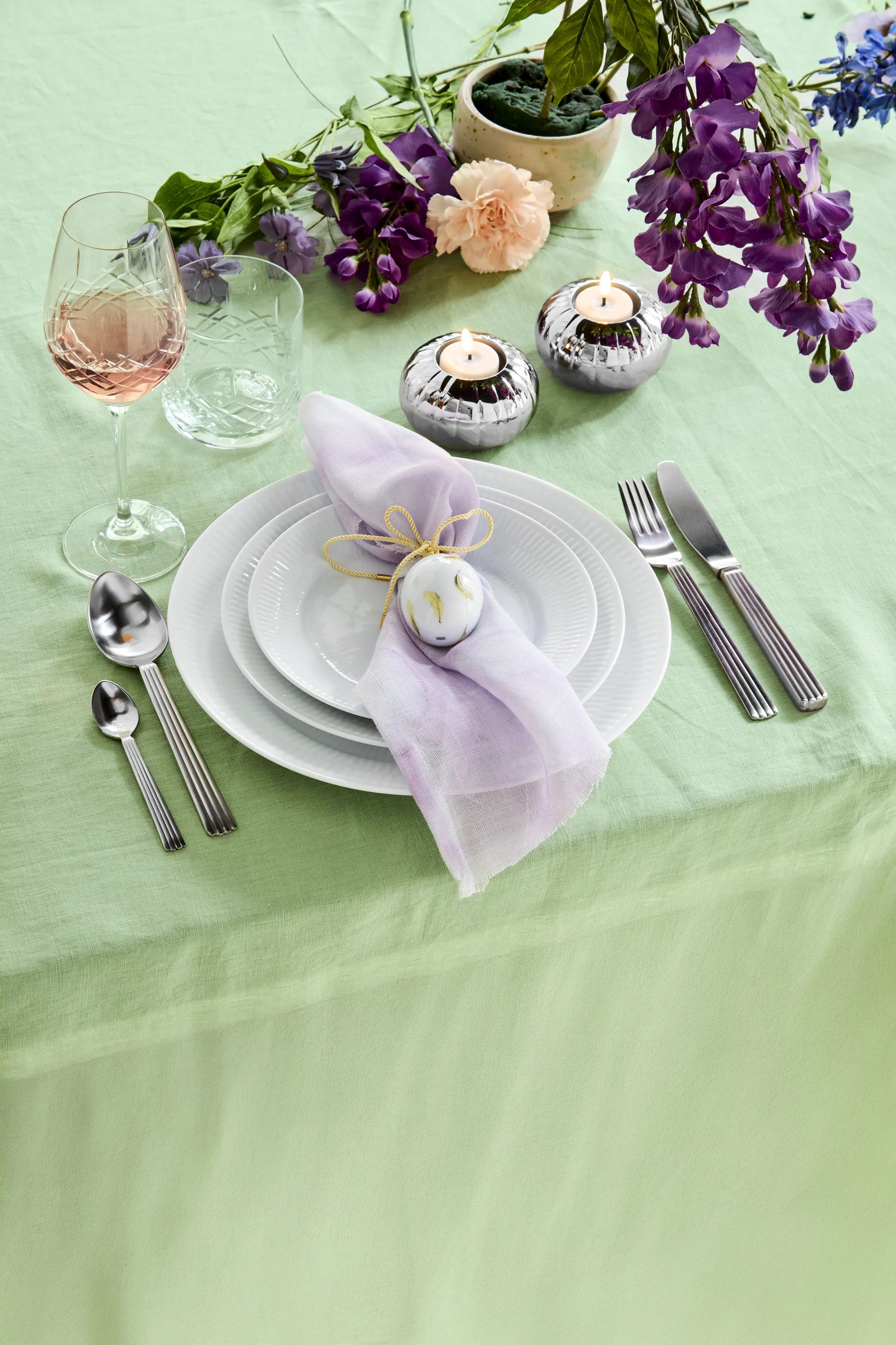 Georg Jensen Fyrfadsstage Bernadotte Fyrfadsstager - 2 stk. i Sølv, 3