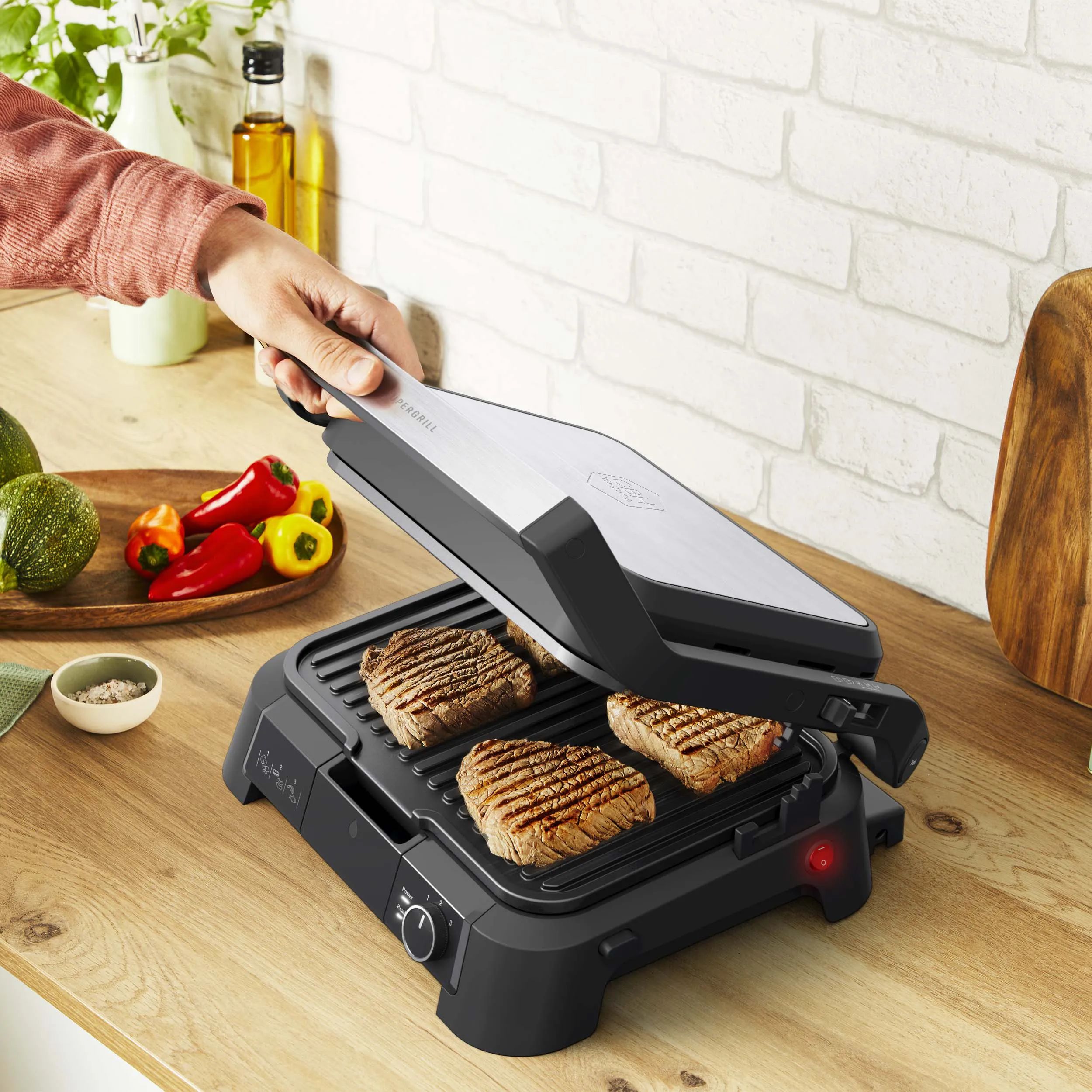 OBH Nordica Bordgrill SuperGrill Bordgrill i Sort, 4