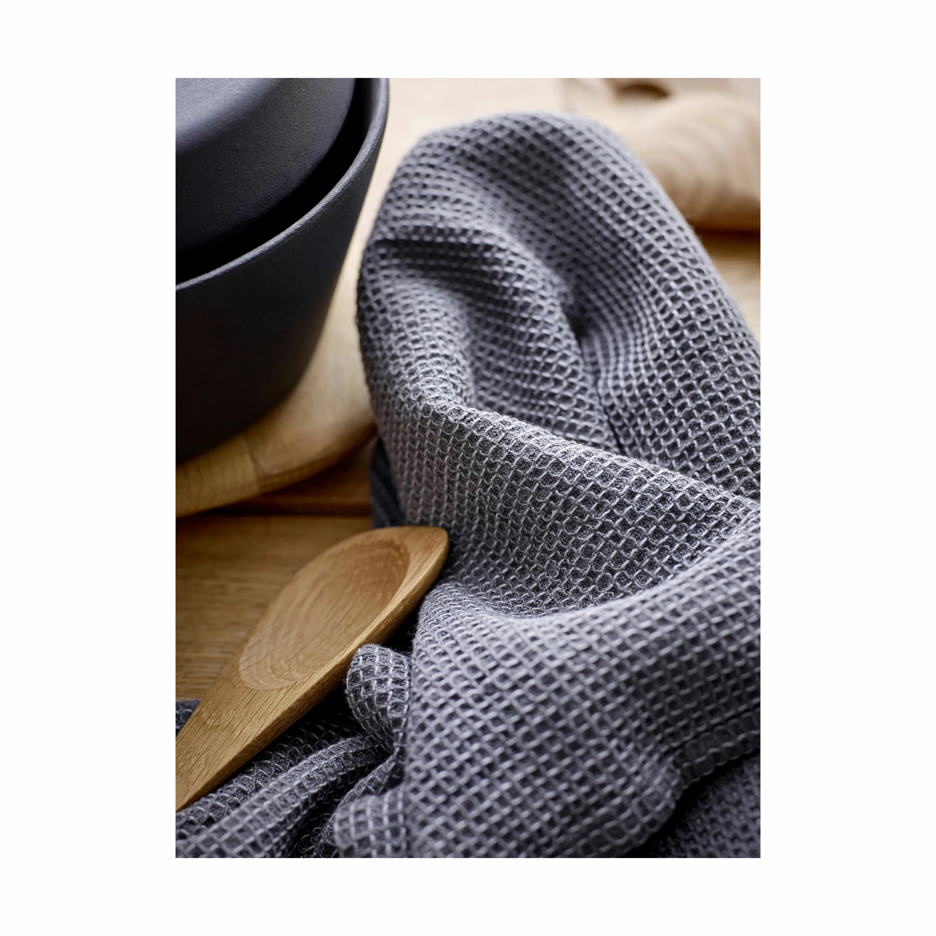 Södahl Håndklæder Waffle Håndklæde i Grey, B50 x L70 cm, 2