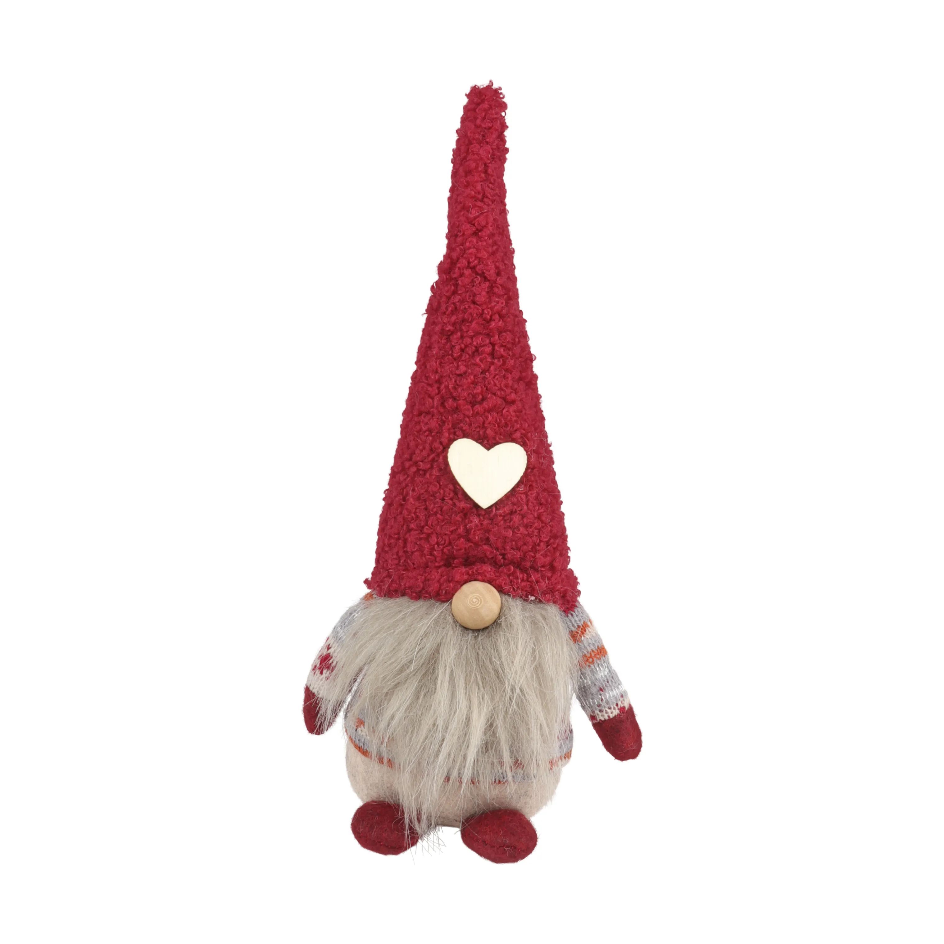 Casa Christmas Nisser Nisse i Vinrød/beige, 1