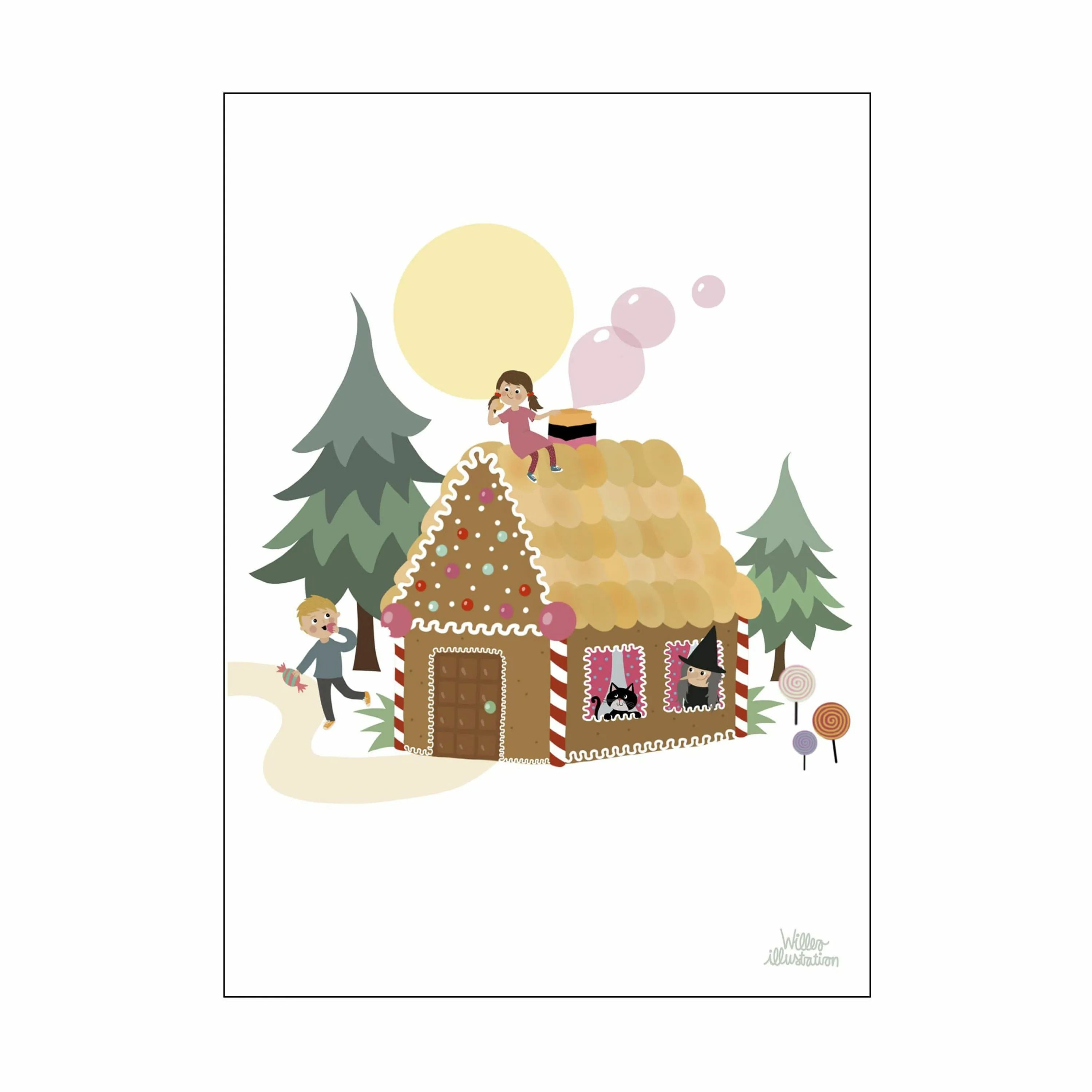 Poster&Frame Plakater Plakat - Hans og Grete i B29,7 x L42 cm, 1