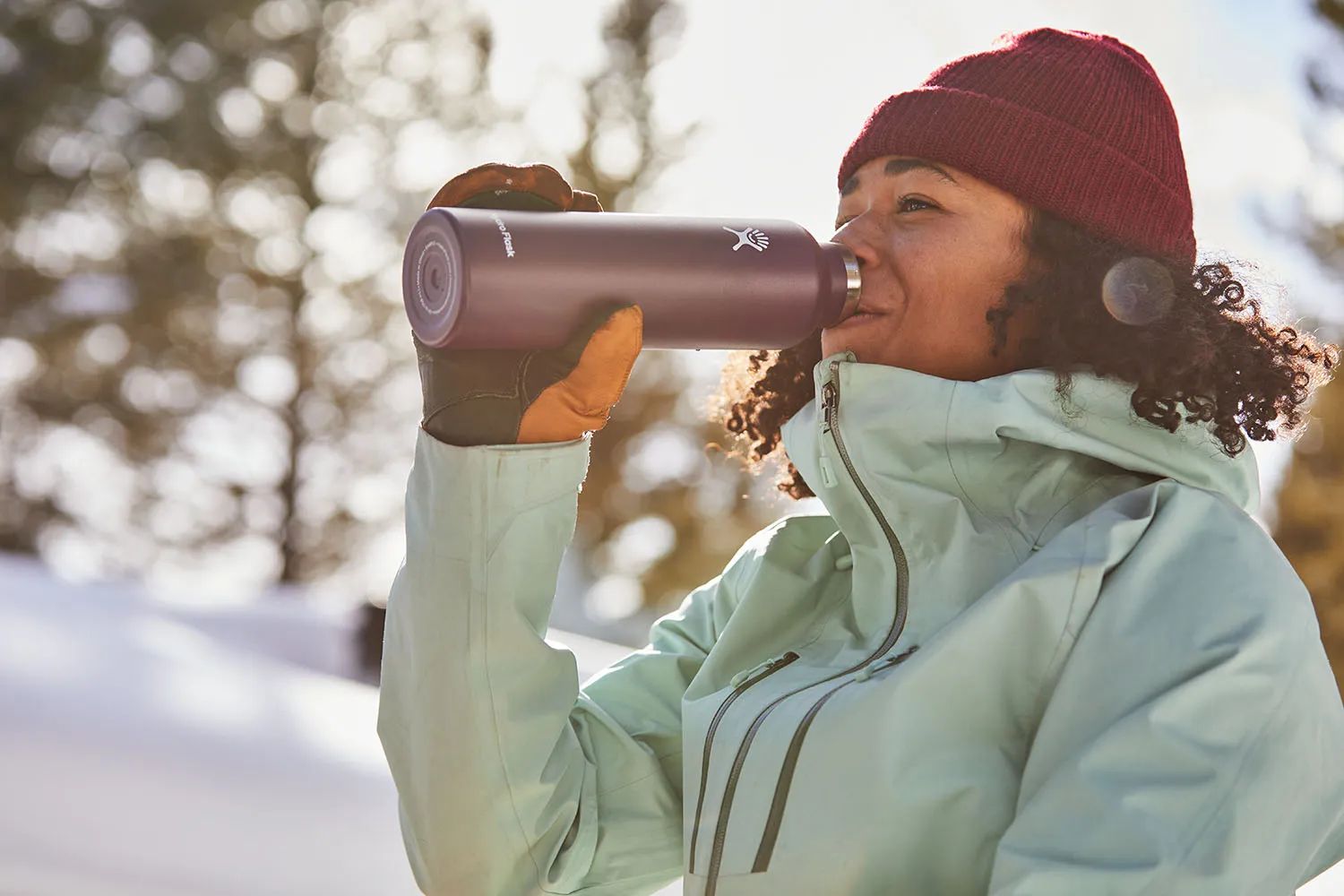 Hydro Flask To go kopper Standard Mouth Flex Termodrikkedunk i Hvid/stål/sort, 2