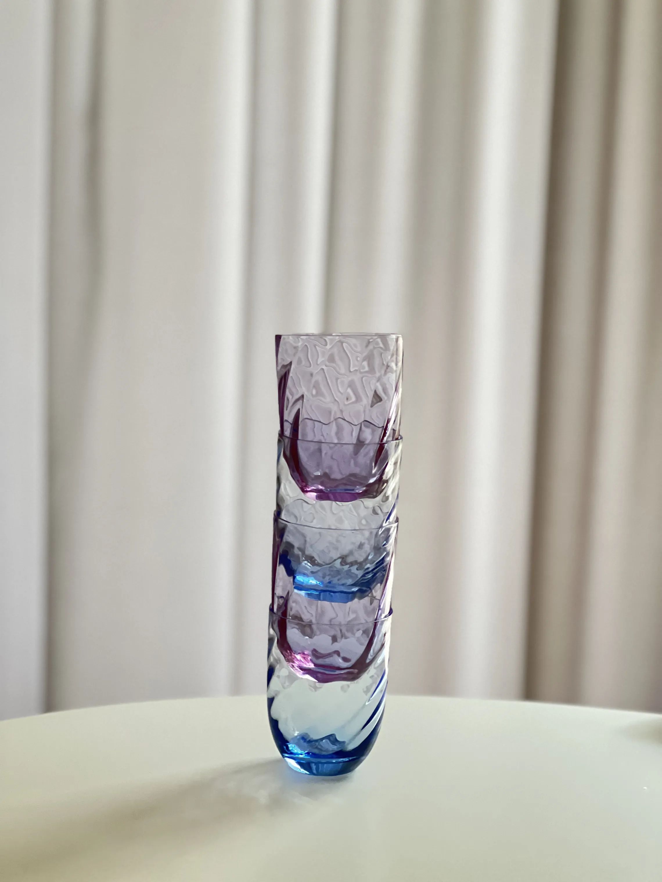 Anna von Lipa Vandglas Swirl Vandglas i Light blue, 3