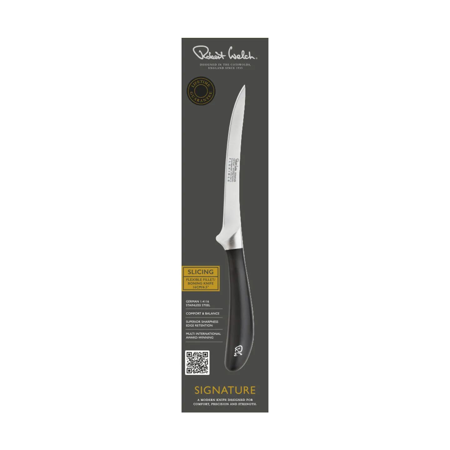Robert Welch Filetknive Signature Flex Filetkniv i Sort/rustfrit stål, 2