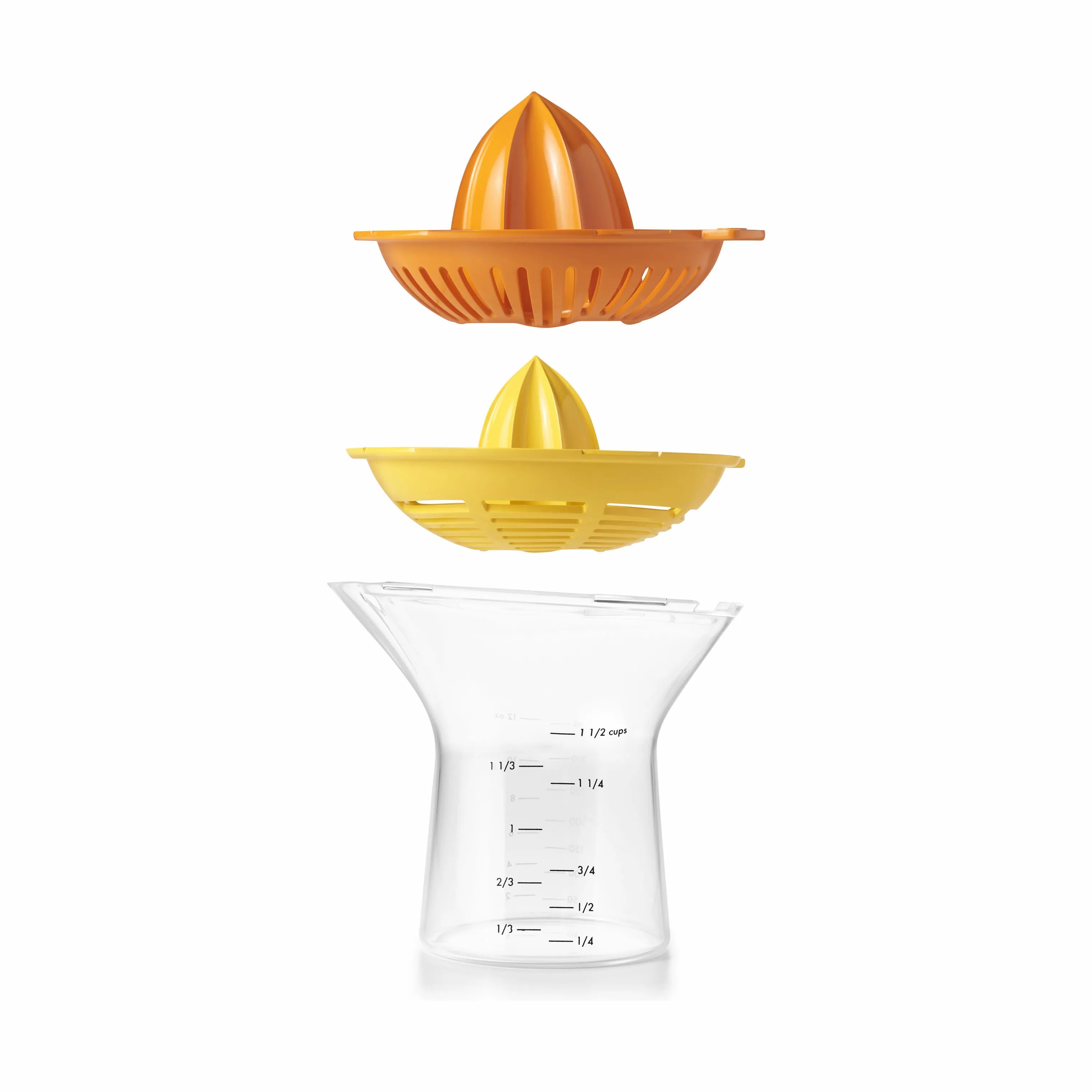OXO Citruspressere Good Grips 2-i-1 Citruspresser i gul;orange;klar, 3