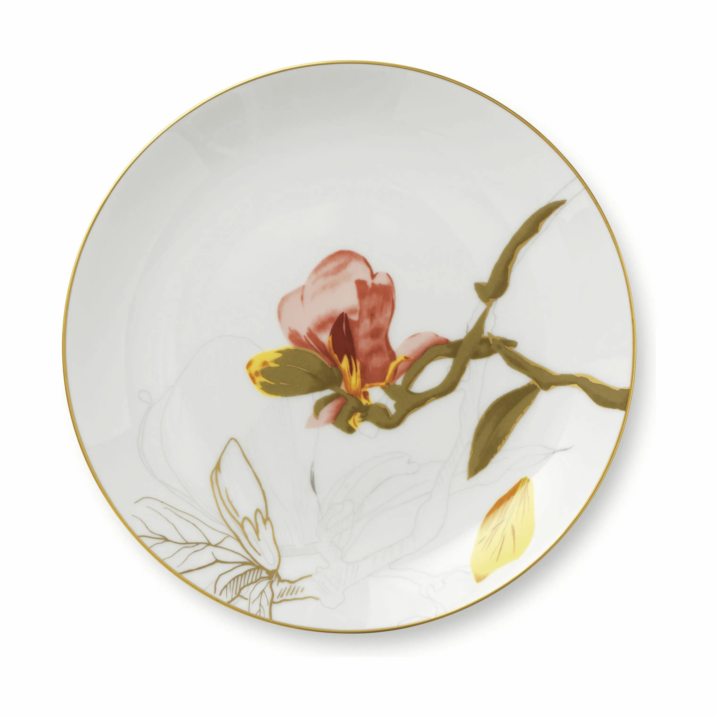 Royal Copenhagen Frokosttallerkener Flora Tallerken - Magnolia i Magnolia, 22 cm, 1