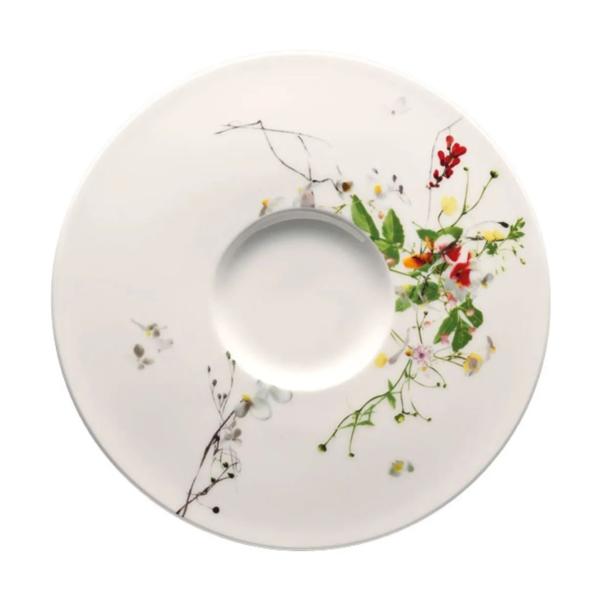 Rosenthal Suppeskåle Brillance Fleurs Sauvages Underkop til suppekop i Hvid / Multifarvet, 3
