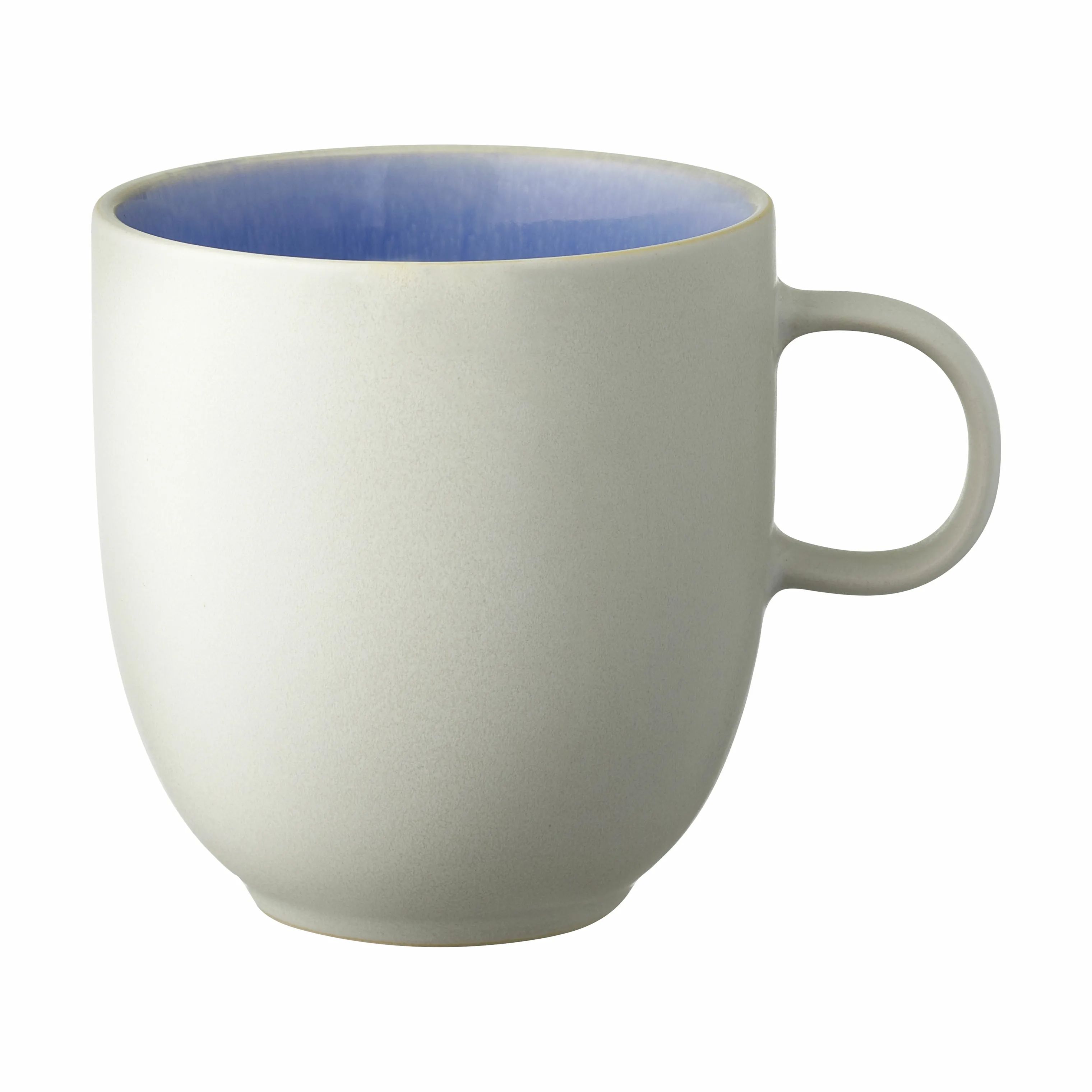 Studio Round Krus og kopper med hank North Krus i Matte white/shiny river, 1