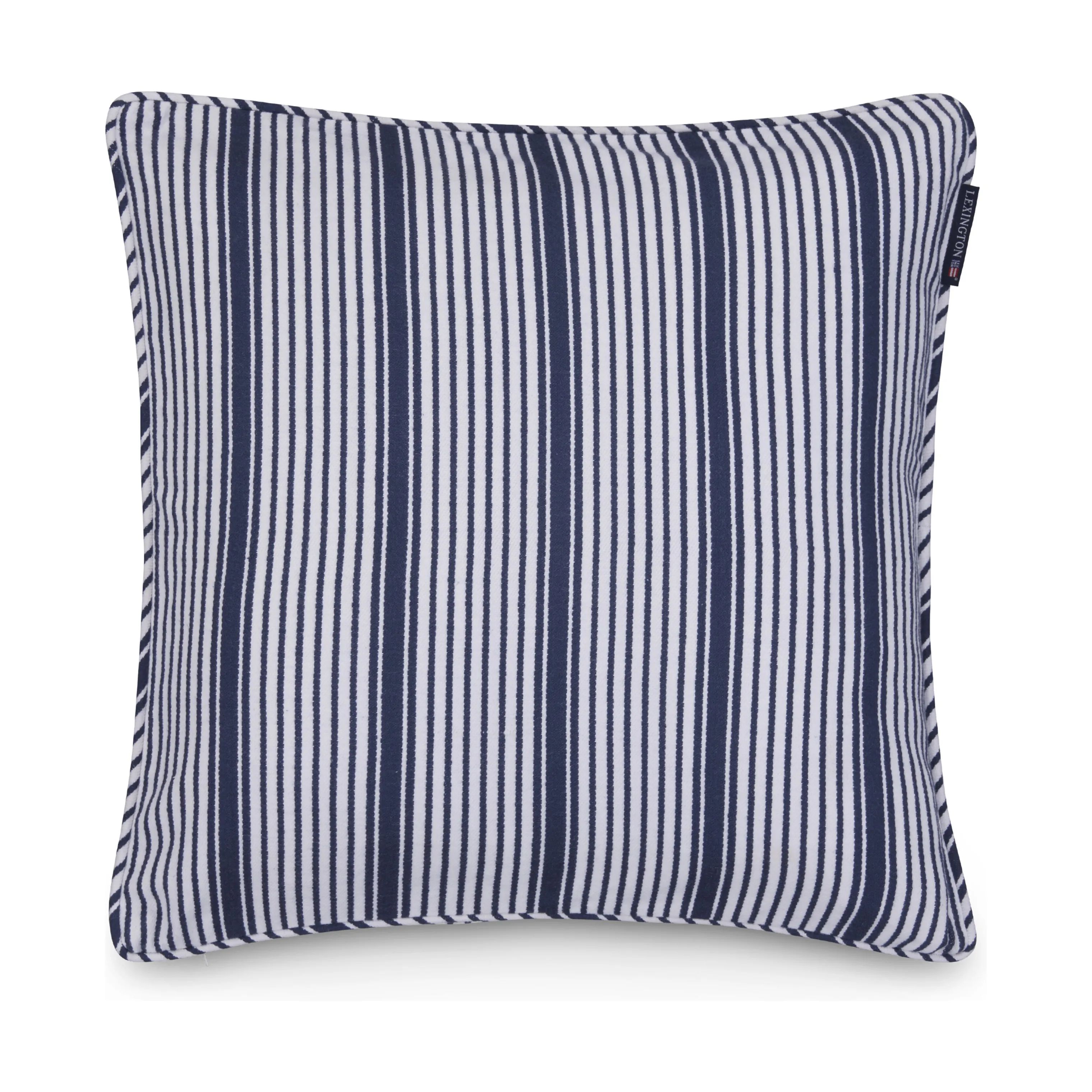 Lexington Pyntepudebetræk Icons Classic Pudebetræk i White/Navy, 1
