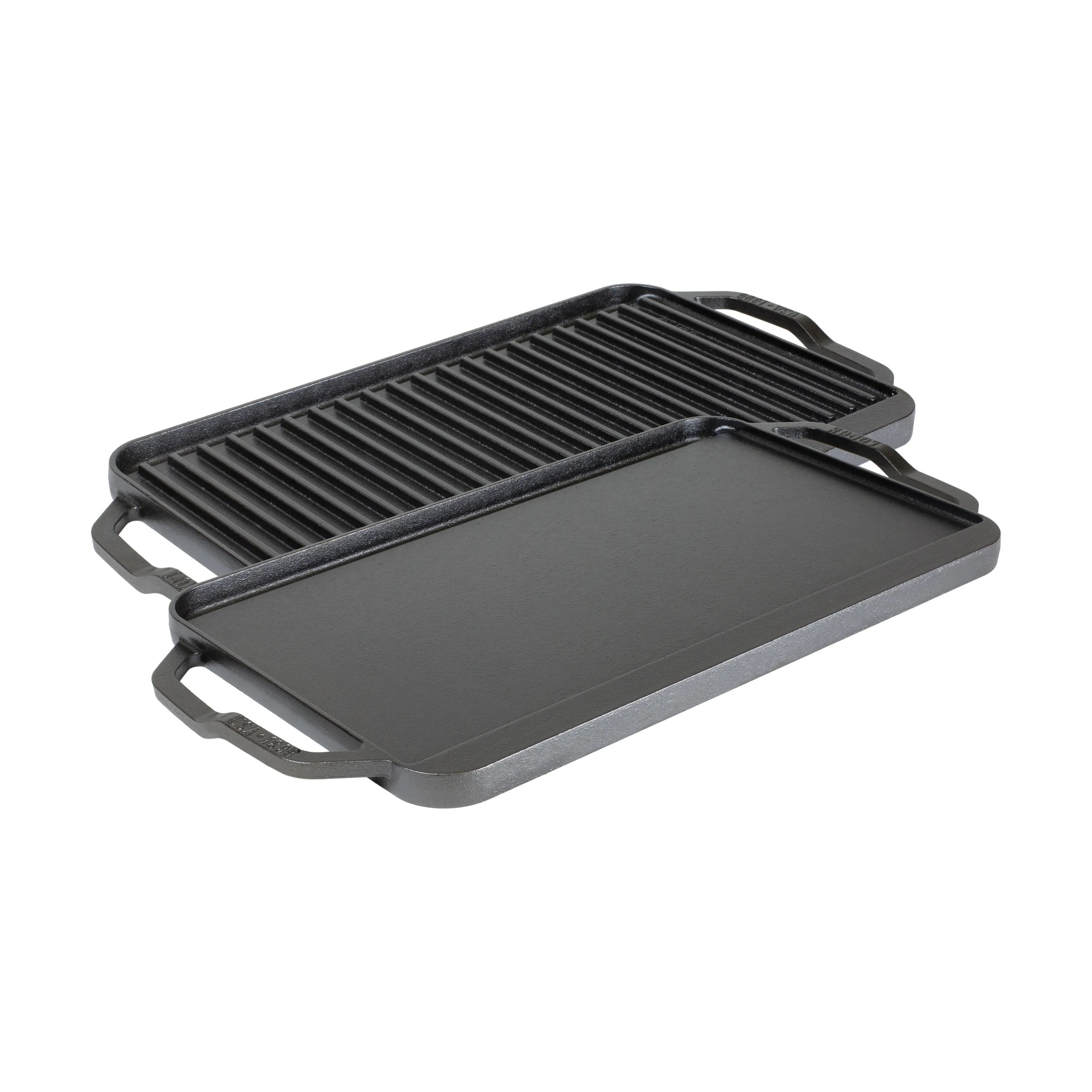 Lodge Cast Iron Grillpander Chefs Chef Collection Stegeplade i Sort, 1