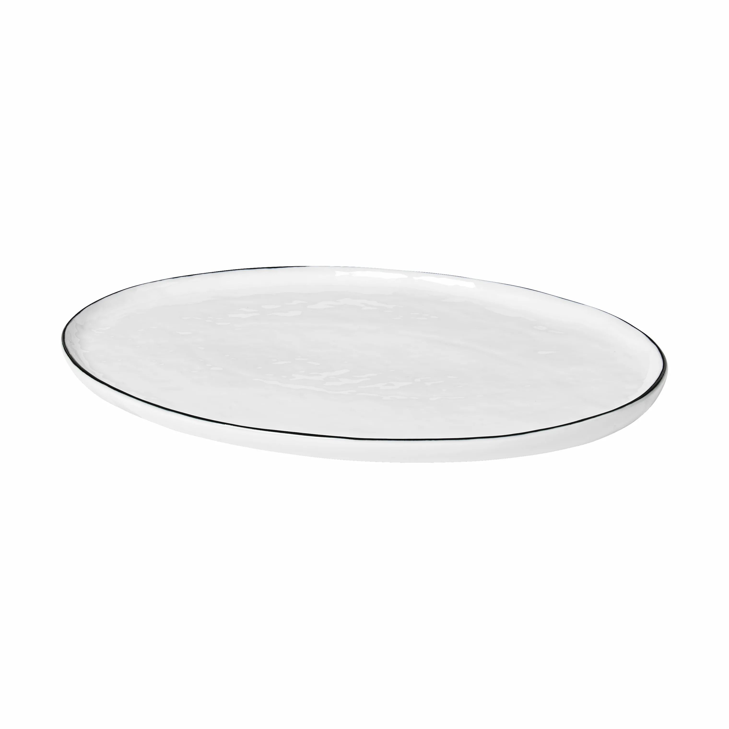 Broste Copenhagen Serveringsfade Salt Fad i Hvid/Sort, 0 cm, 1