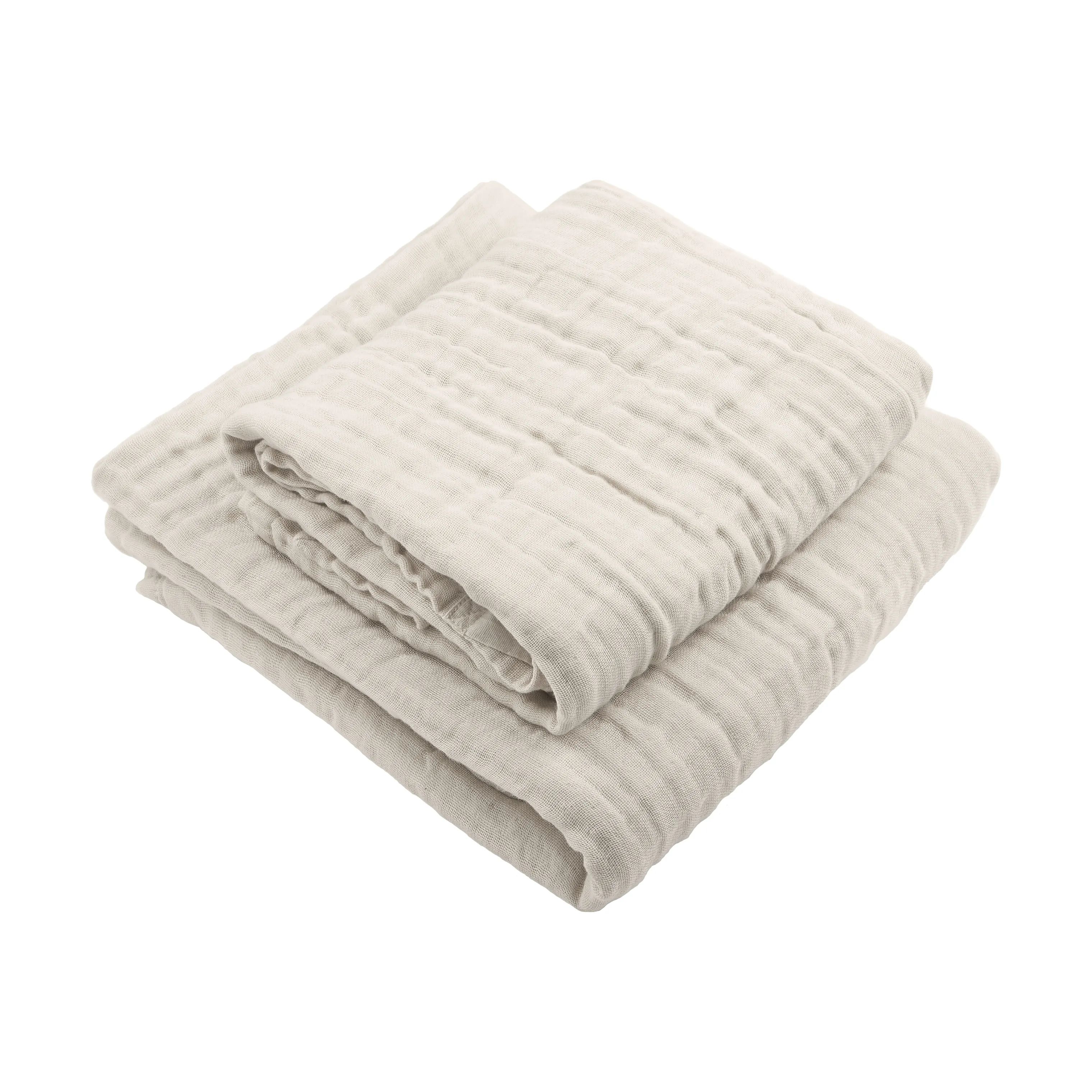 The Organic Company Håndklæder FINE Håndklædesæt - 2 stk. i Beige, 1