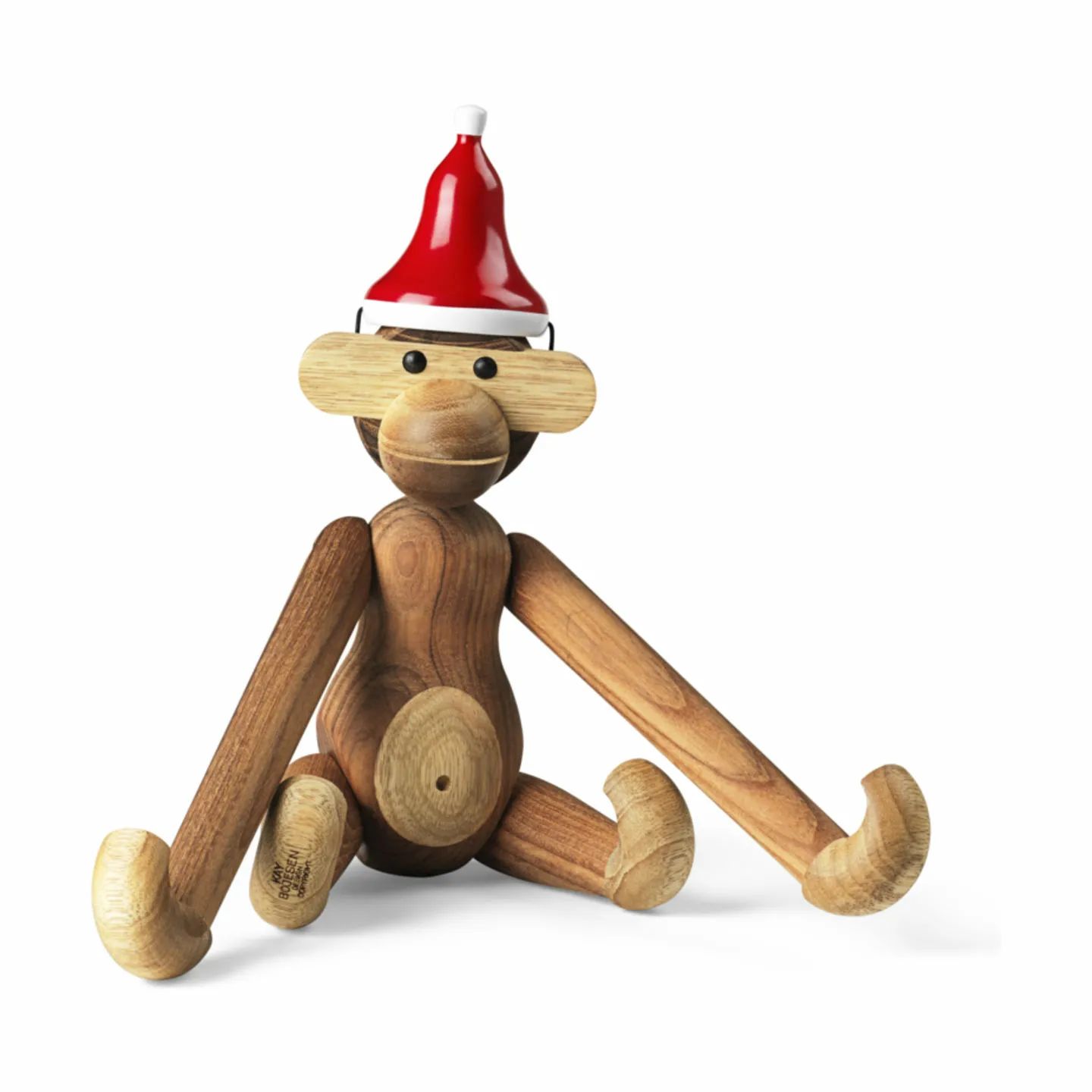 Kay Bojesen Nisser Nissehue - Mellem i Rød/Hvid, 8 cm, 4