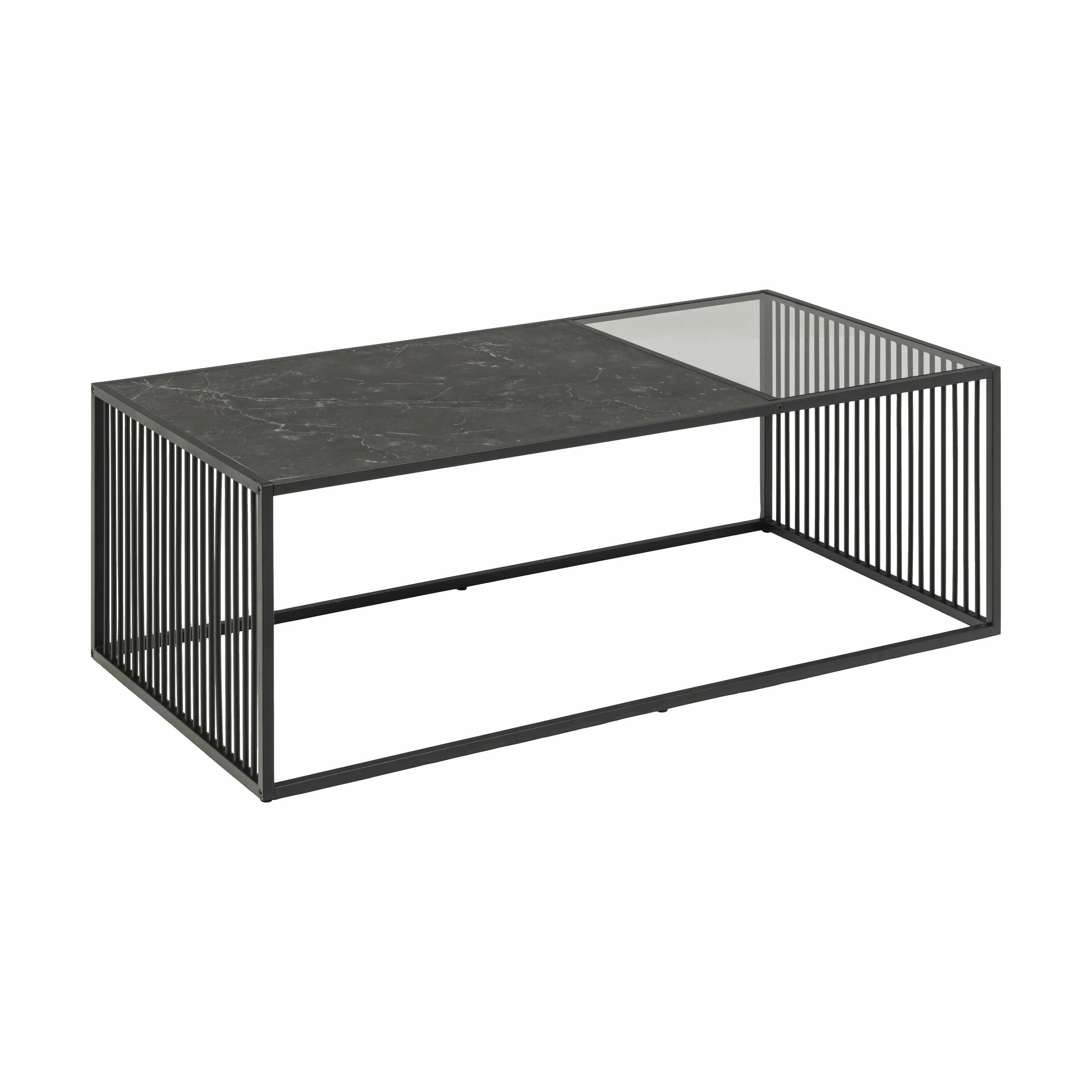 CASA Living Sofaborde Strington Sofabord i Sort, H40 x B60 x L120 cm, 4
