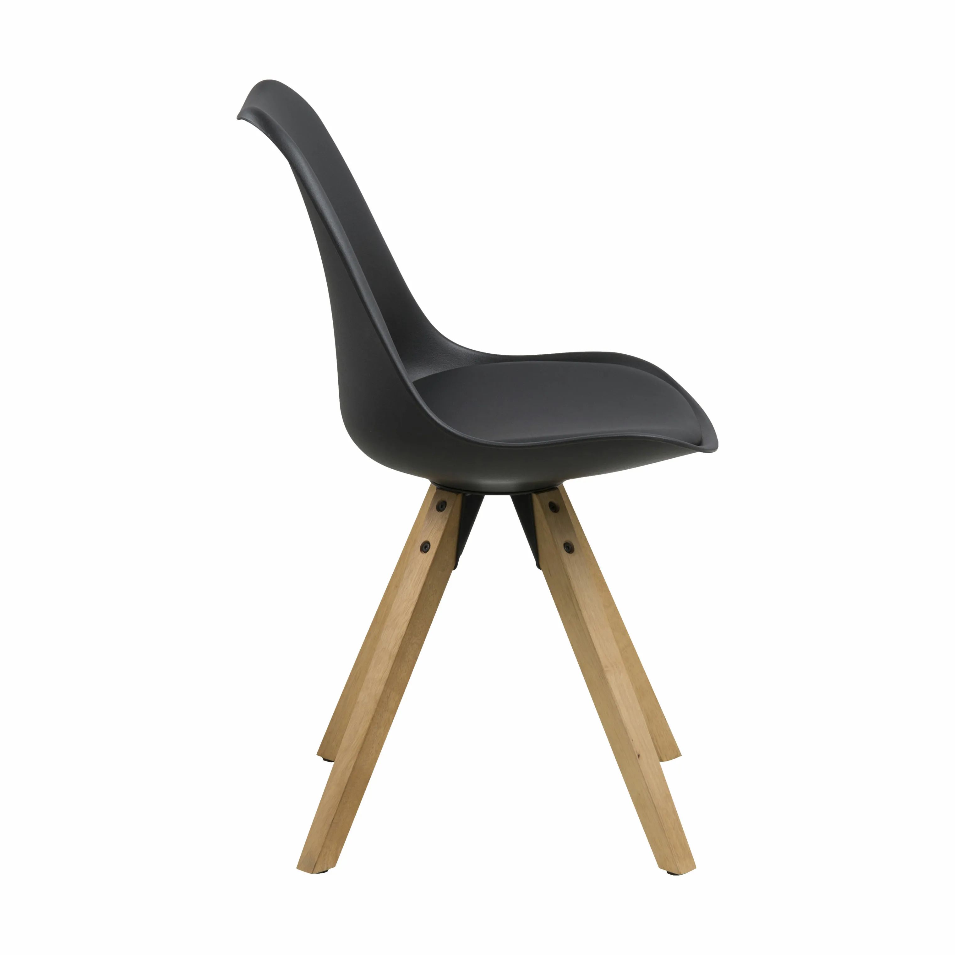 CASA Living Spisebordsstole Dima Spisebordsstol - 2 stk. i Sort/natur, 3