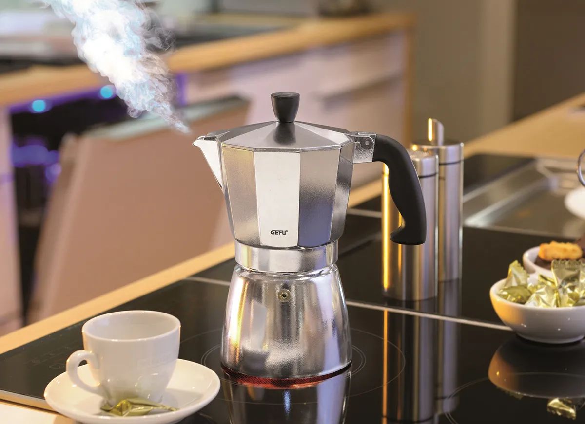 Gefu Stempelkander Gefu Te/kaffe Espressobrygger i 3 kopper, 3