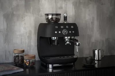 Smeg Espressomaskiner 50's style Espressomaskine i mat sort, 2