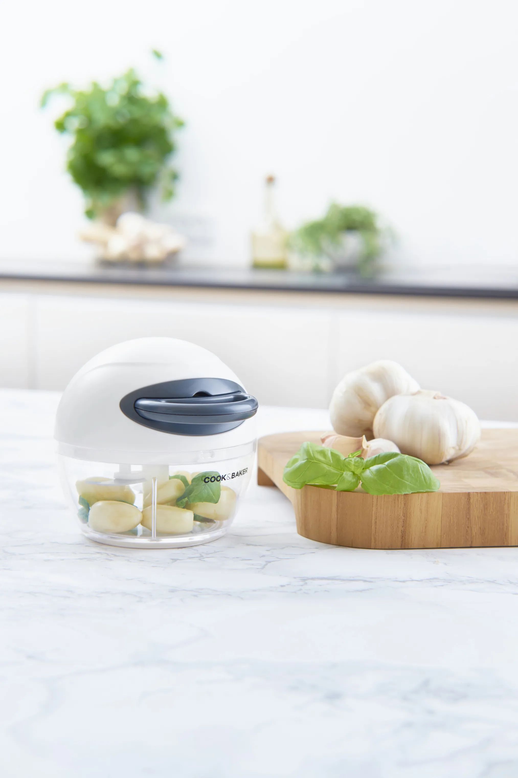 Cook & Baker Minihakkere Hvidløgshakker i hvid, grå, 2