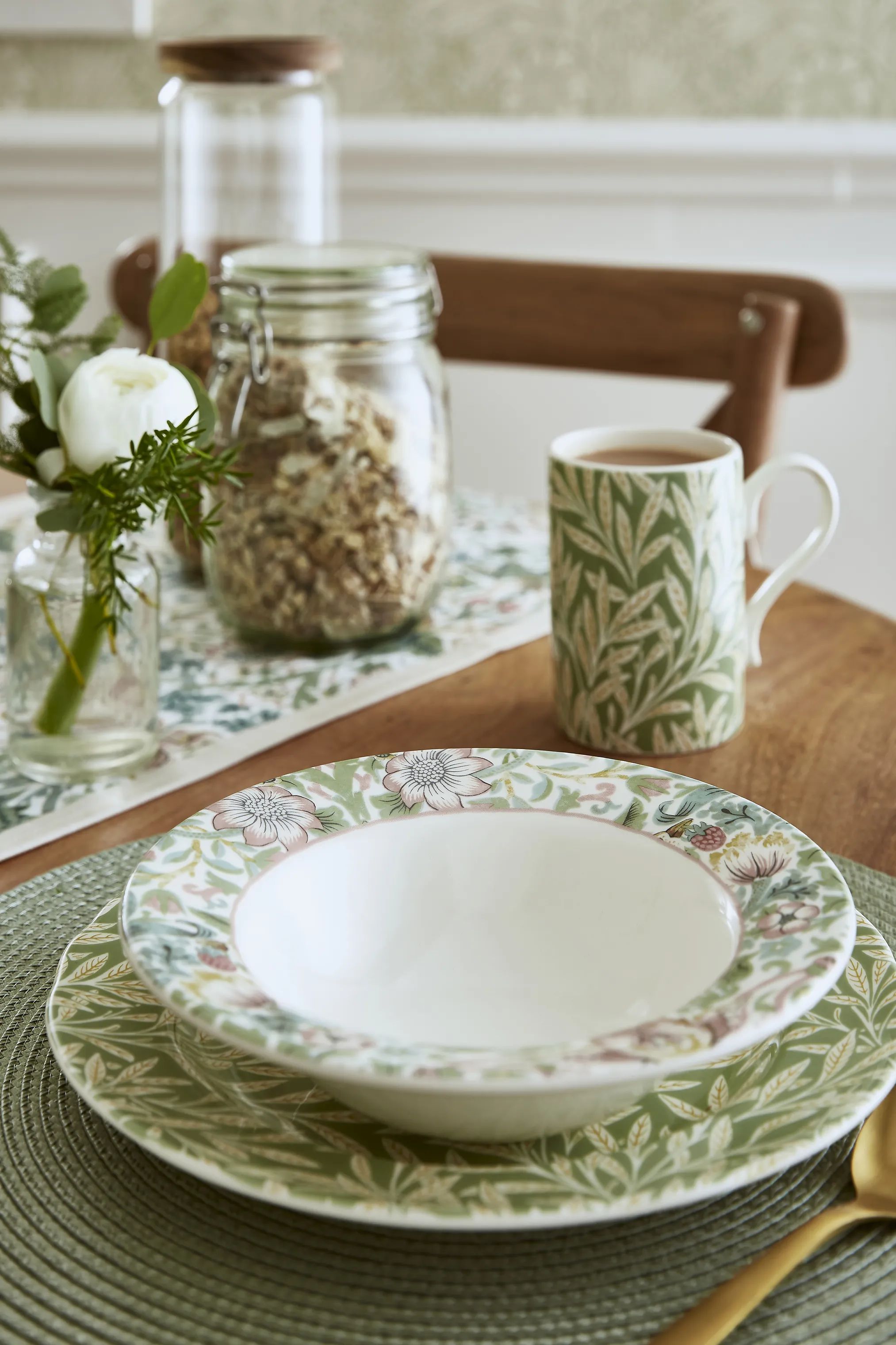 Spode Dybe tallerkener Morris & Co Skål i Blå/Grøn/gul, 3