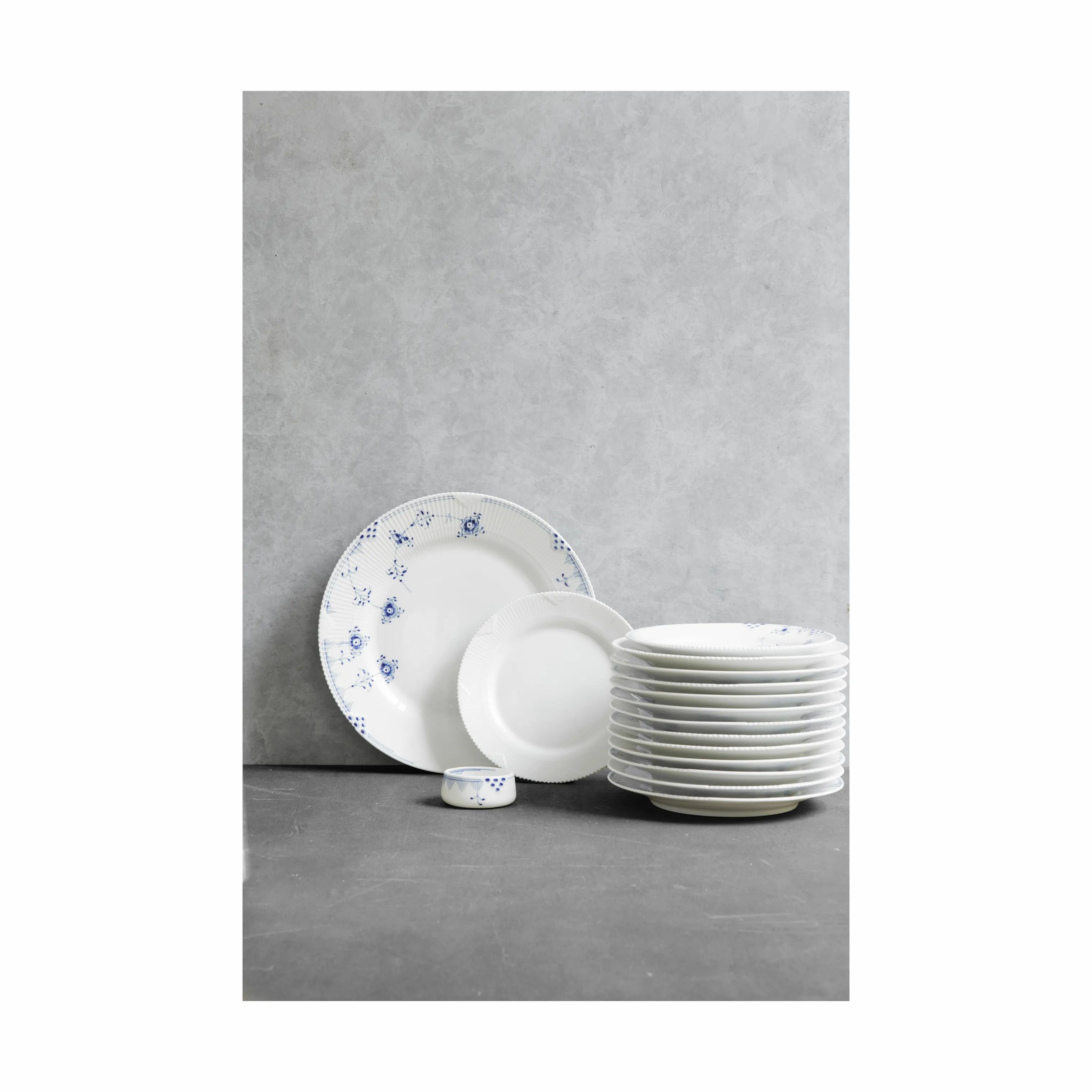 Royal Copenhagen Kagetallerkener Hvid Elements Desserttallerken i Hvid, 2