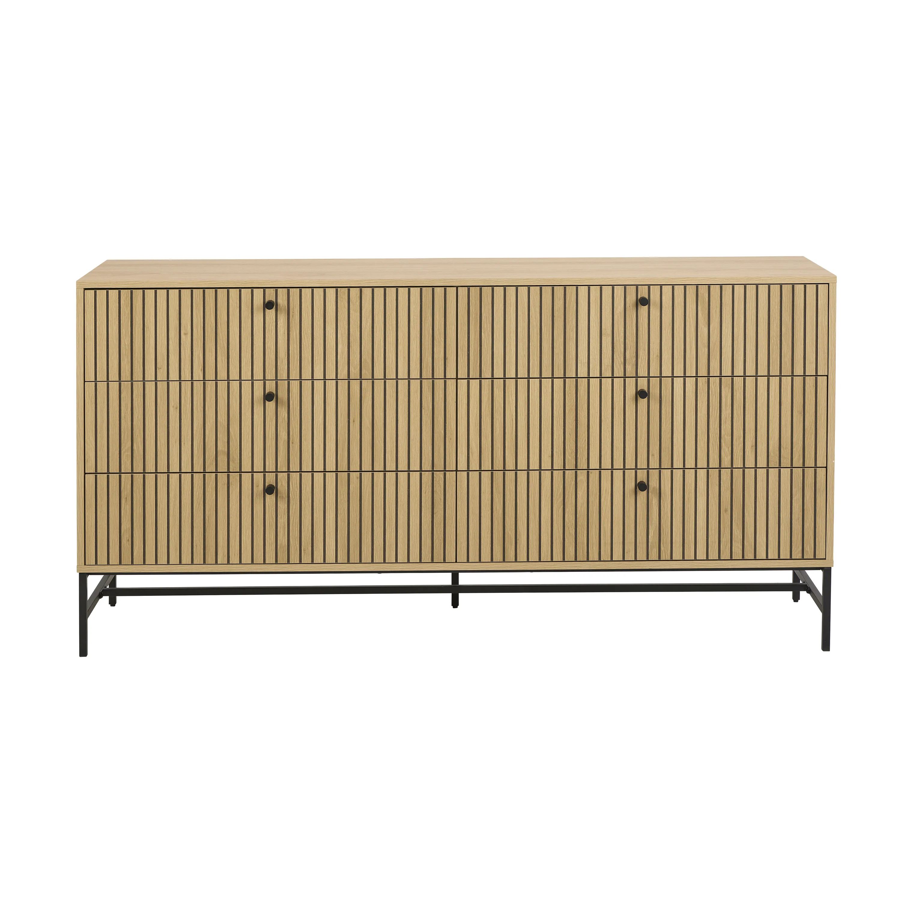 CASA Living Kommoder Albany Kommode i Natur, H80,4 x B157,9 x L40 cm, 1