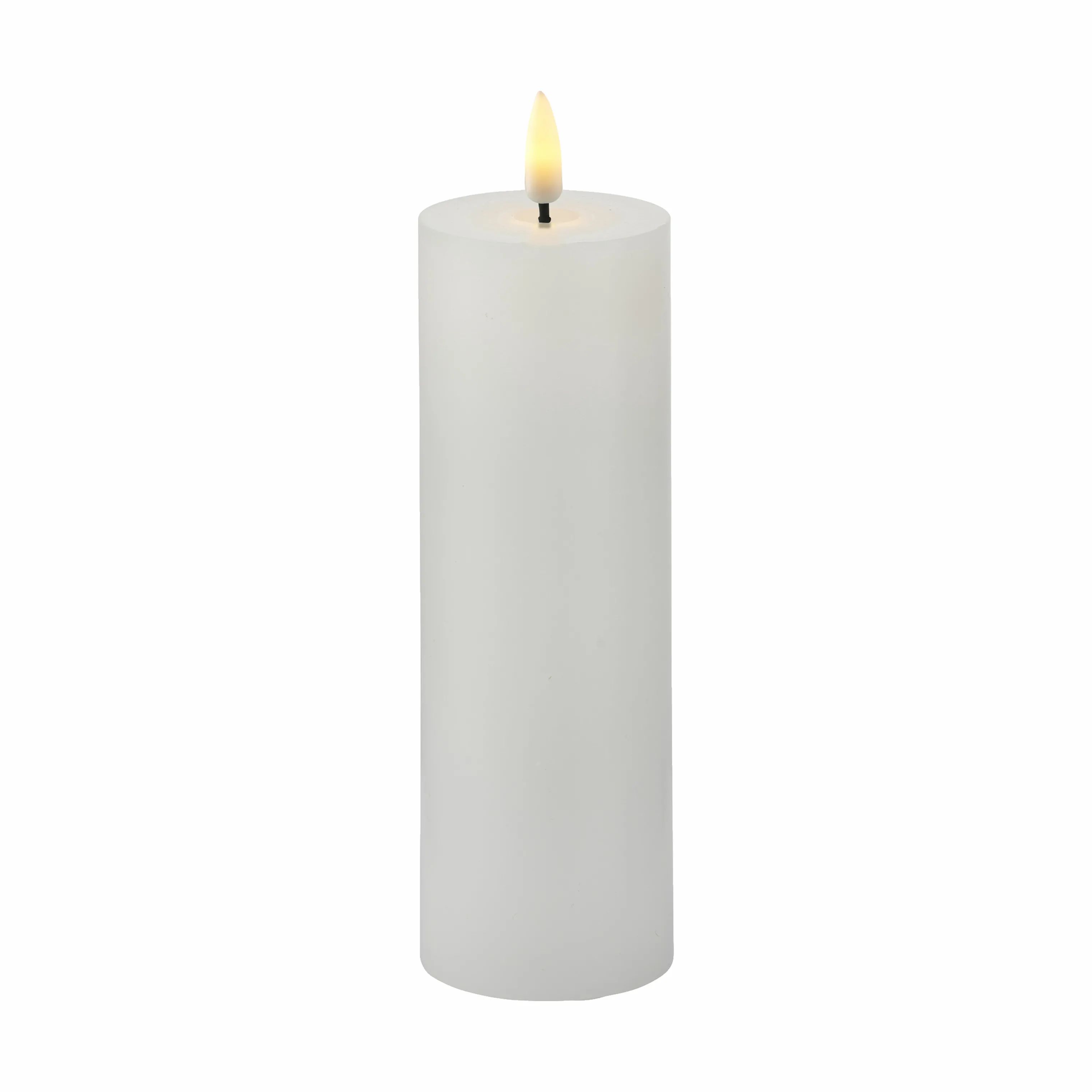 Sirius LED-lys Sille Genopladelig LED Bloklys i Hvid, H15 x Ø5 cm, 1