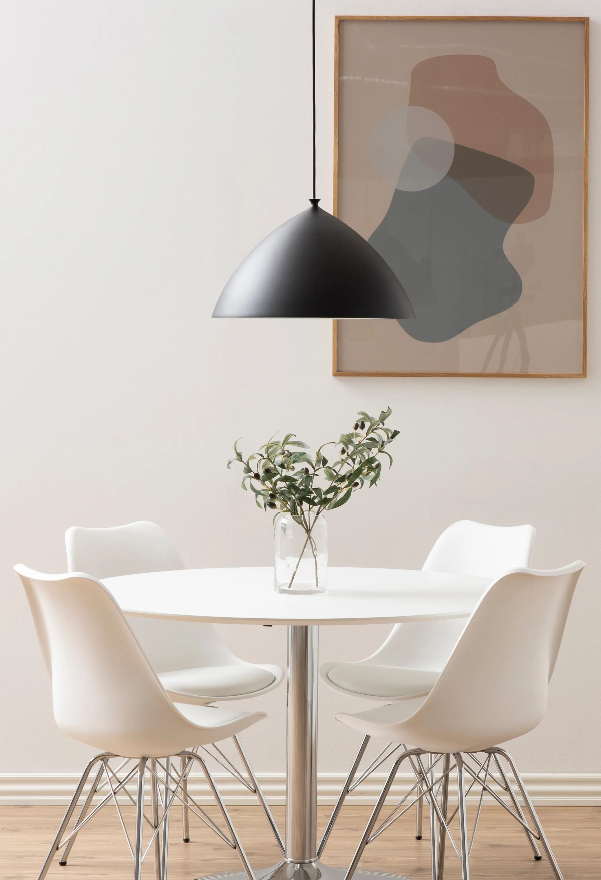 CASA Living Spisebordsstole Eris Spisebordsstol - 4 stk. i hvid/krom, 2