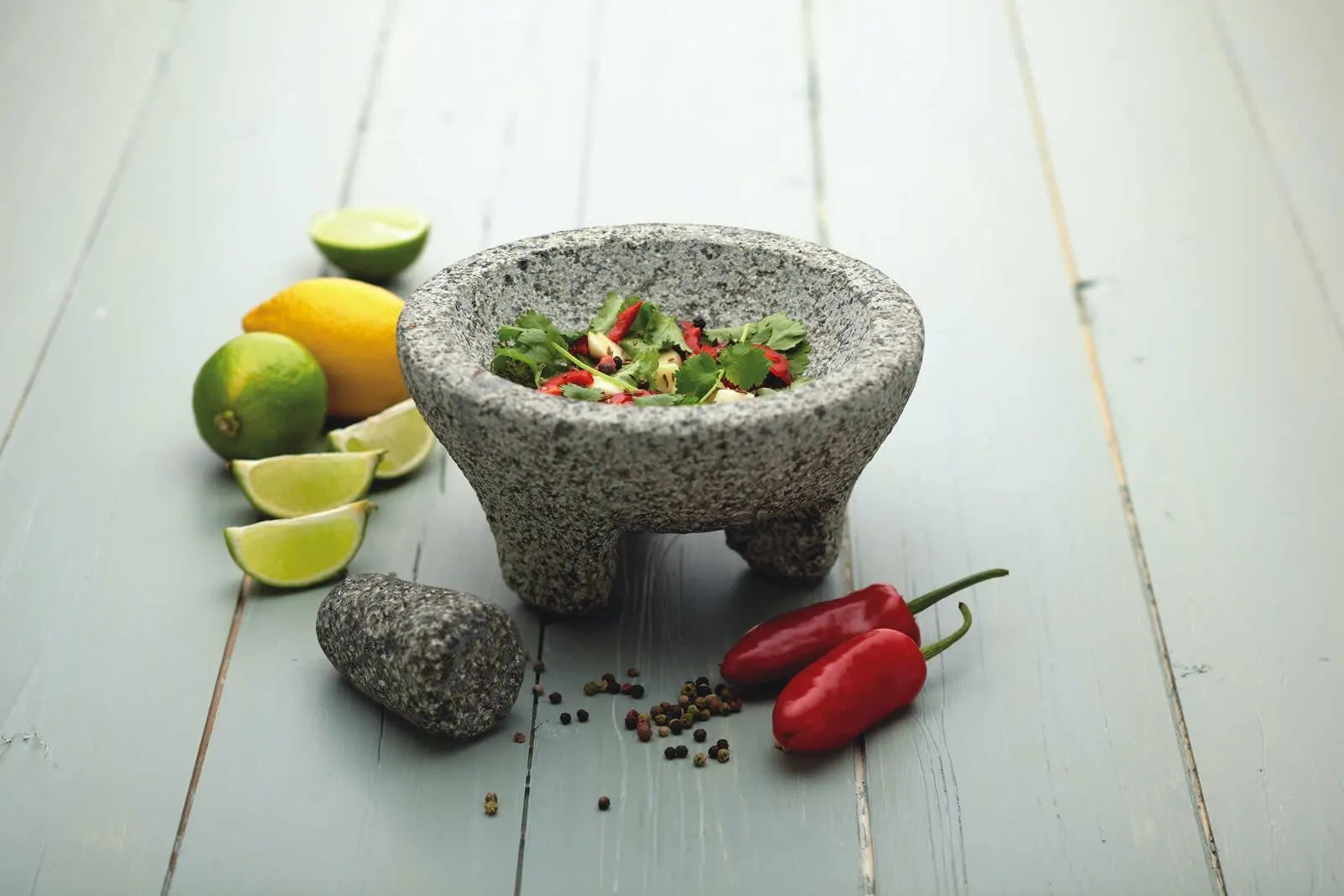 KitchenCraft Mortere World of Flavours Morter i Grå, 4